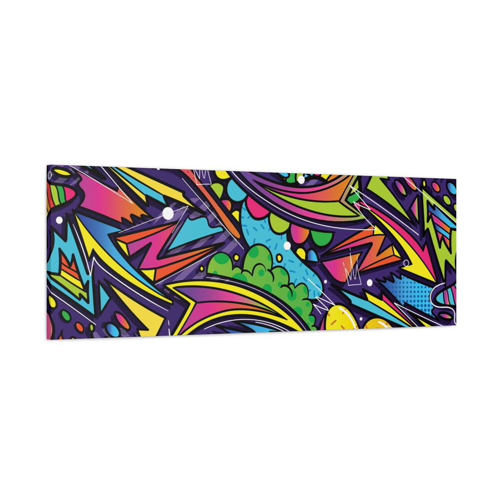 Graffiti Doodle Art Wall Print – Vibrant Urban Pop Abstract Canvas for Creative and Youthful Spaces