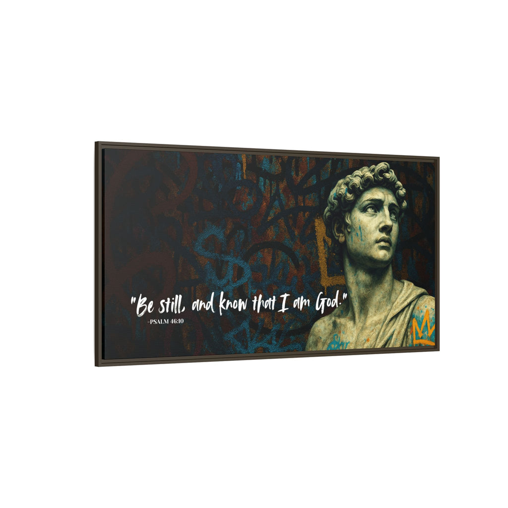 "Be Still and Know" – Psalm 46:10 Graffiti-Inspired Statue Wall Art