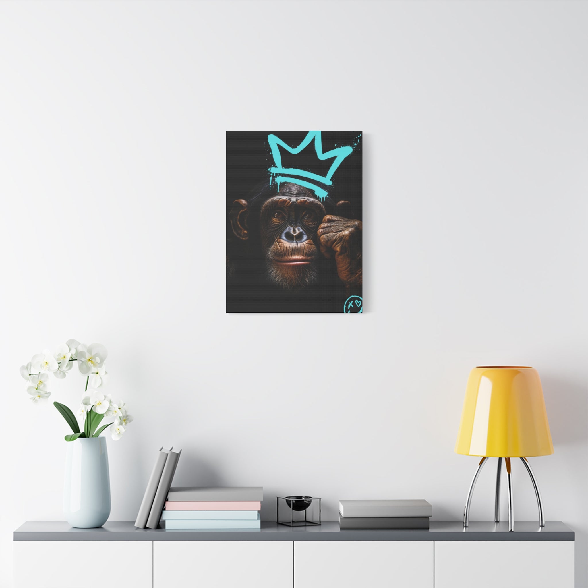 Artistic Monkey Wall Canvas - Crown Graphic Home Decor