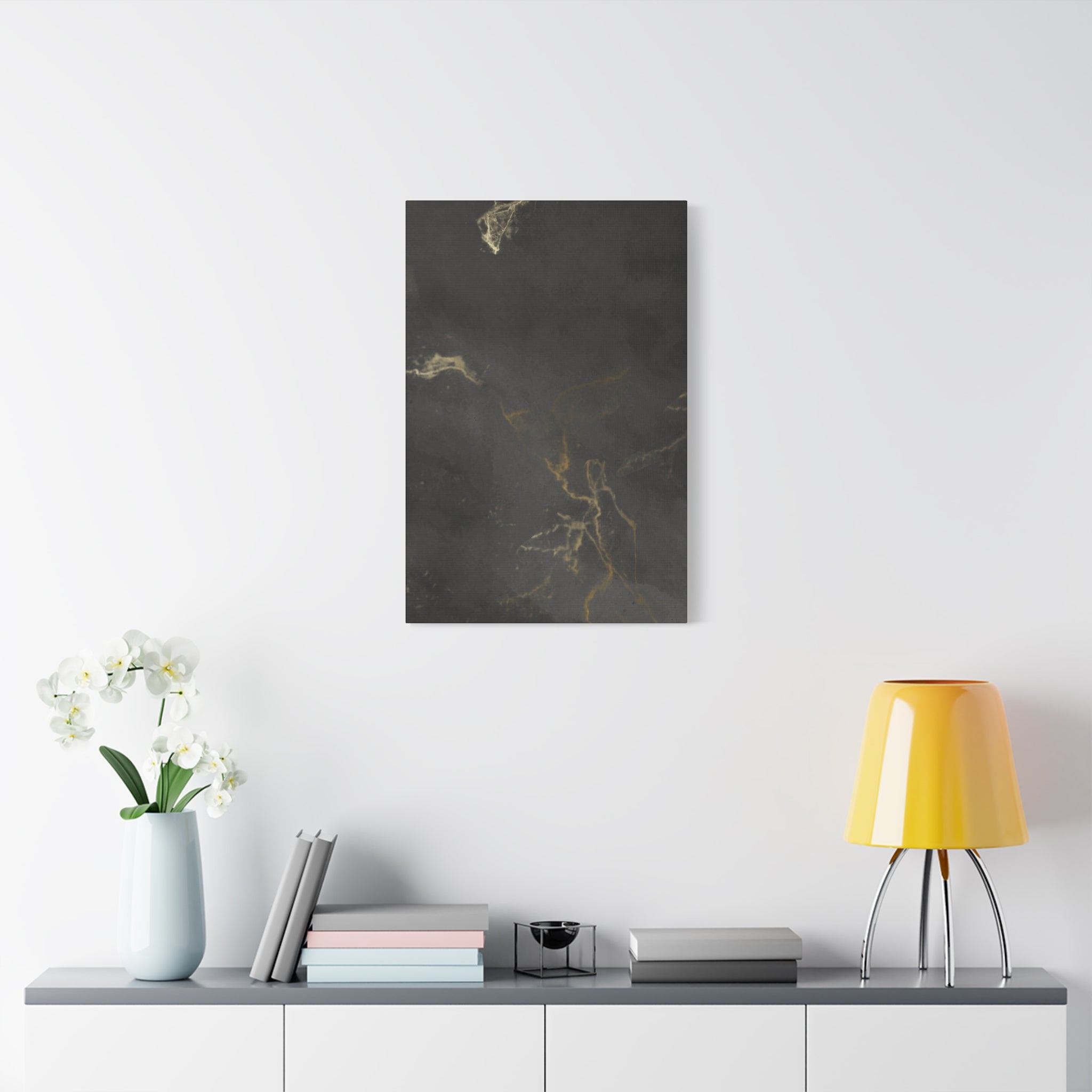 Modern Abstract Canvas Artwork - Stretched Matte Design 12"x 16"