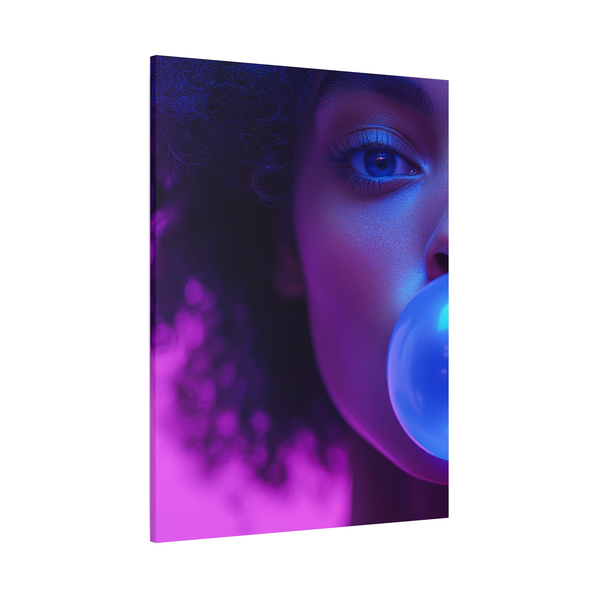 Colorful Bubblegum Canvas Art - Eye-Catching Stretched Wall Decor