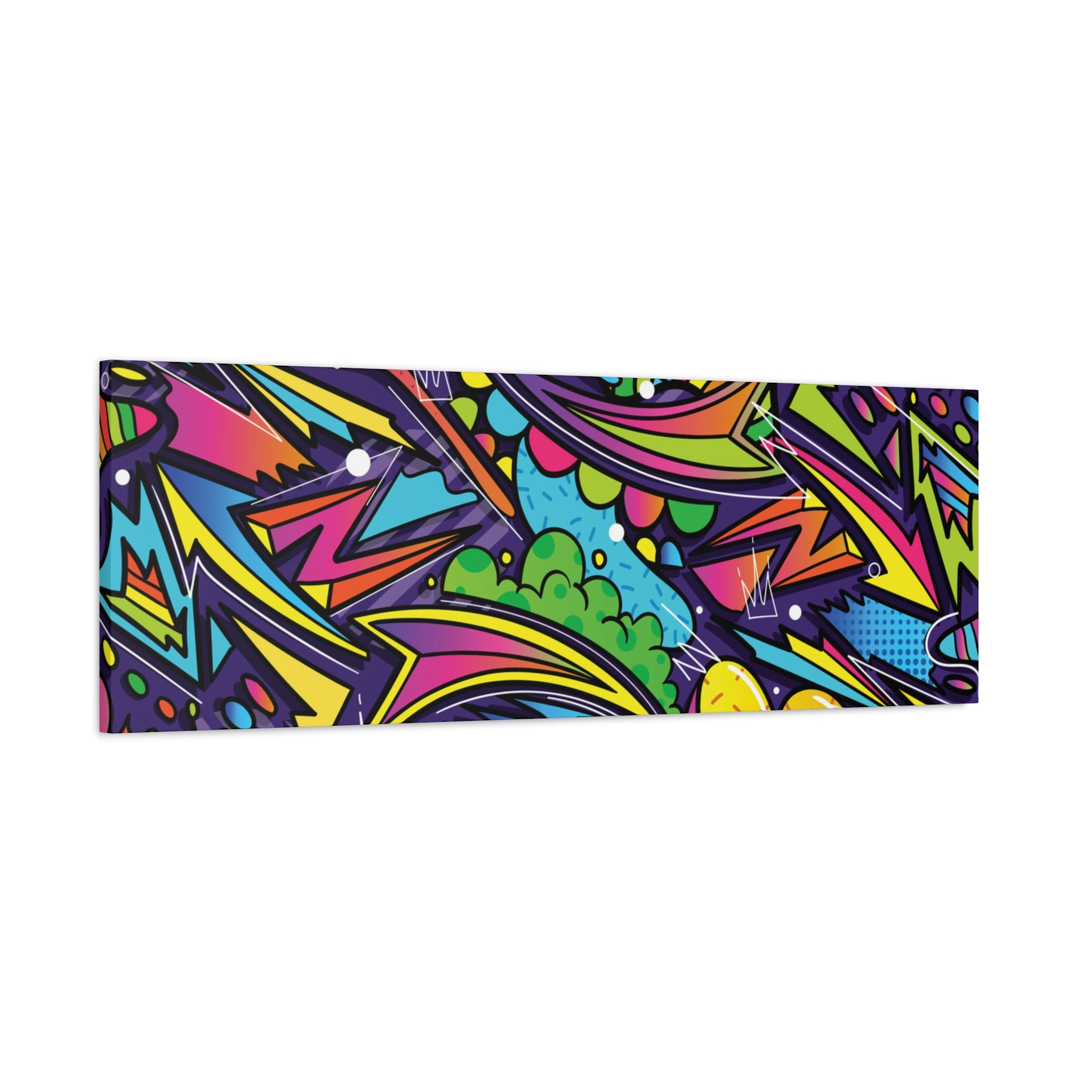 Graffiti Doodle Art Wall Print – Vibrant Urban Pop Abstract Canvas for Creative and Youthful Spaces