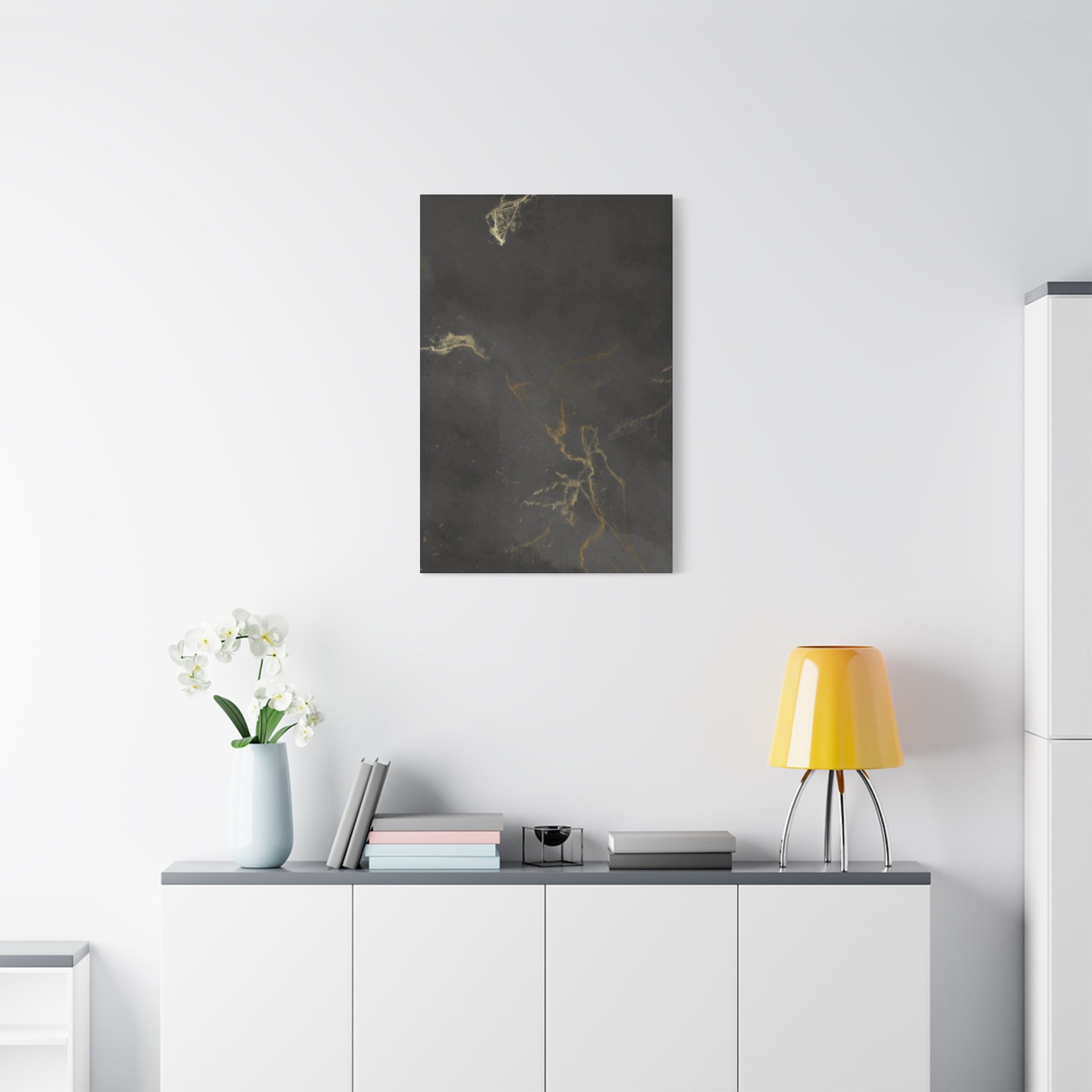 Modern Abstract Canvas Artwork - Stretched Matte Design 12"x 16"