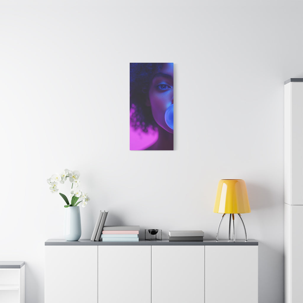 Colorful Bubblegum Canvas Art - Eye-Catching Stretched Wall Decor