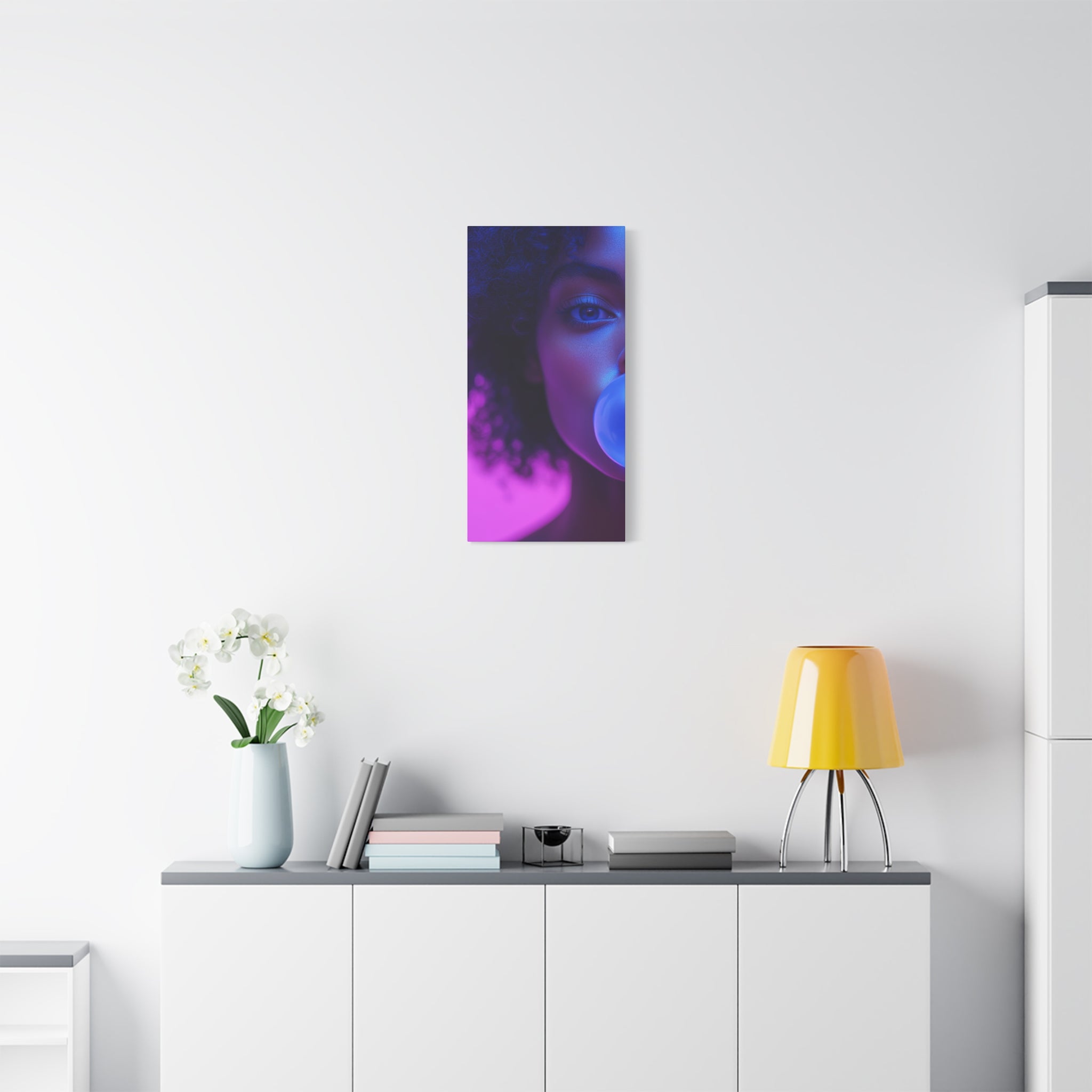 Colorful Bubblegum Canvas Art - Eye-Catching Stretched Wall Decor