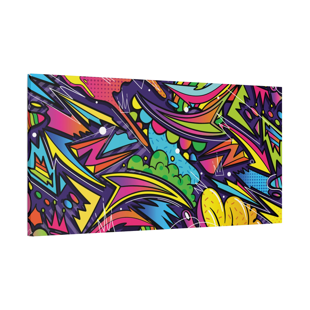 Graffiti Doodle Art Wall Print – Vibrant Urban Pop Abstract Canvas for Creative and Youthful Spaces