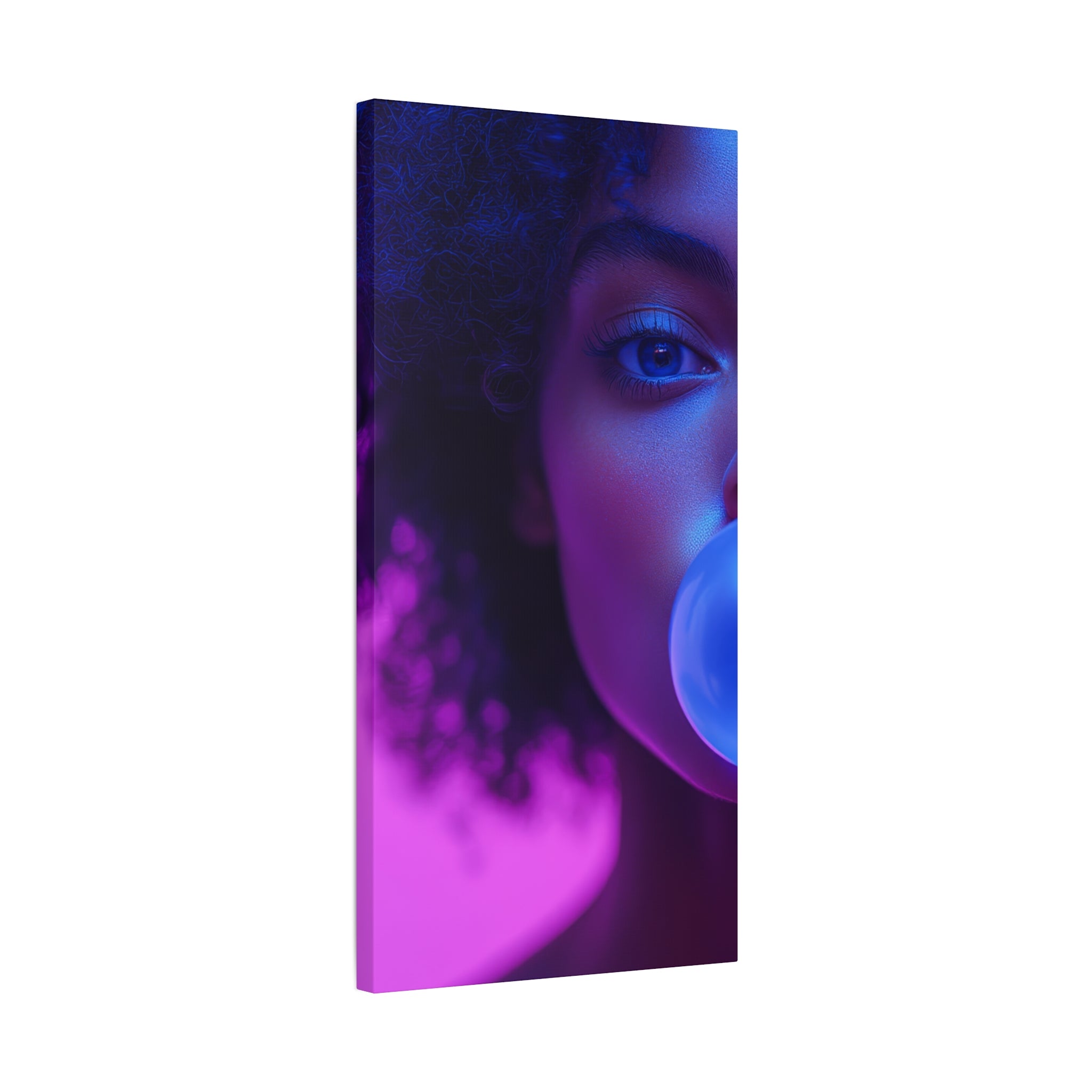 Colorful Bubblegum Canvas Art - Eye-Catching Stretched Wall Decor