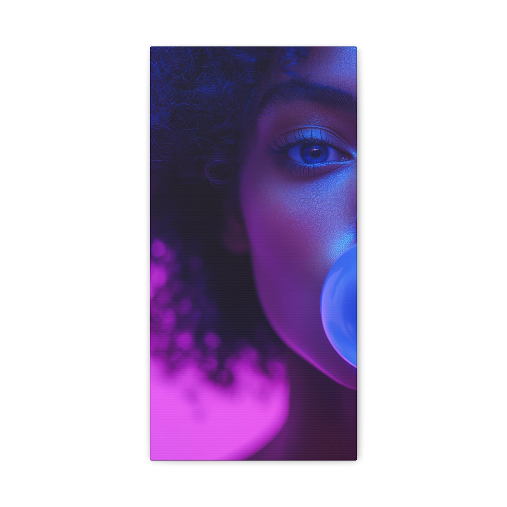 Colorful Bubblegum Canvas Art - Eye-Catching Stretched Wall Decor