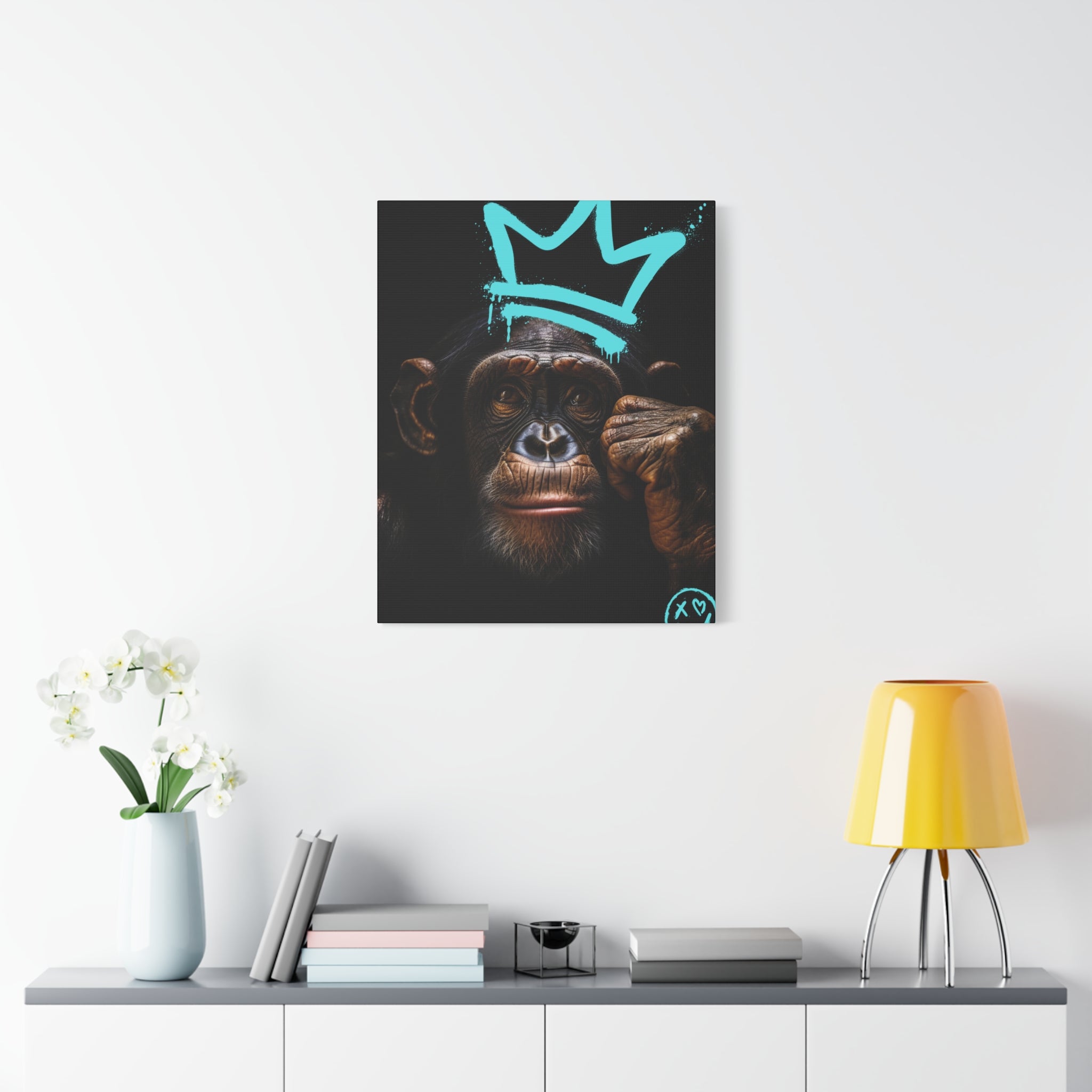 Artistic Monkey Wall Canvas - Crown Graphic Home Decor