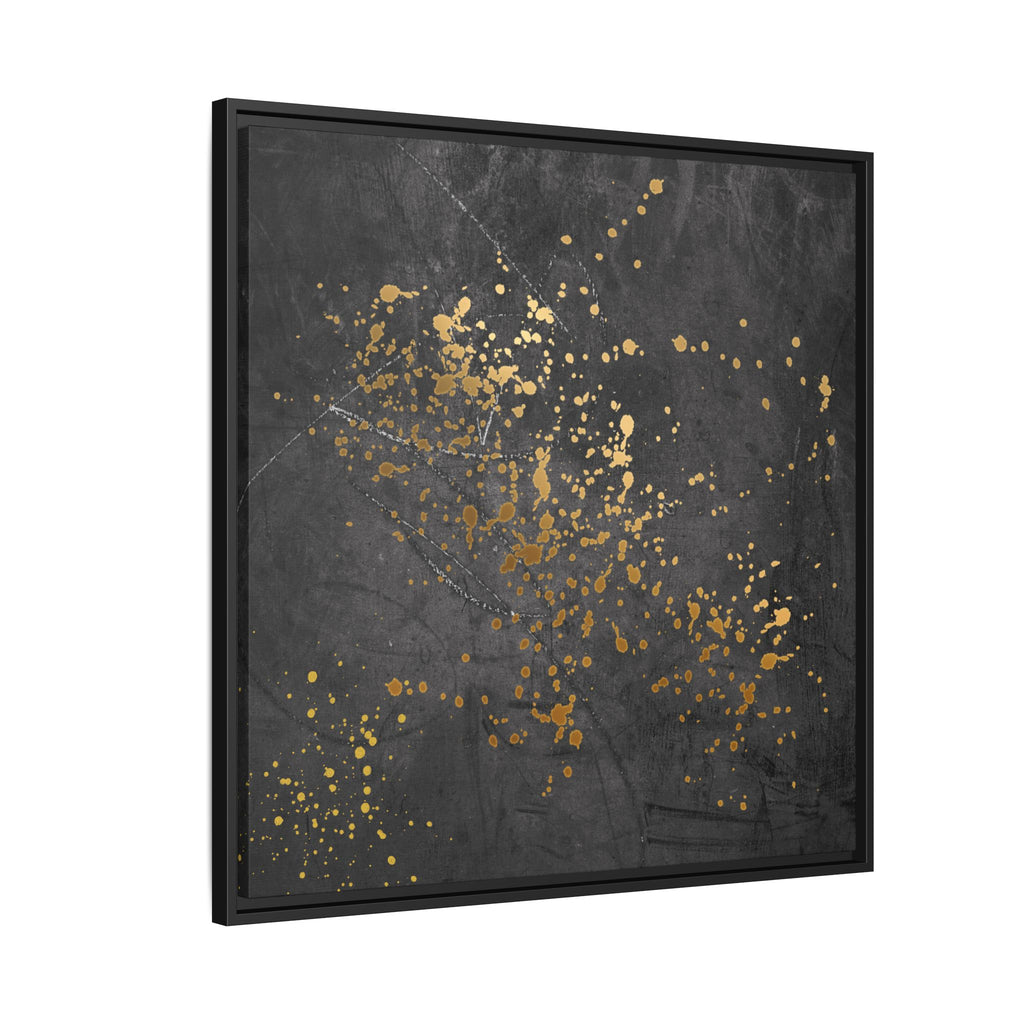 Elegant Gold Splash Canvas Art | Modern Home Decor, Wall Art, Framed Artwork, Living Room Accent, Gift Idea