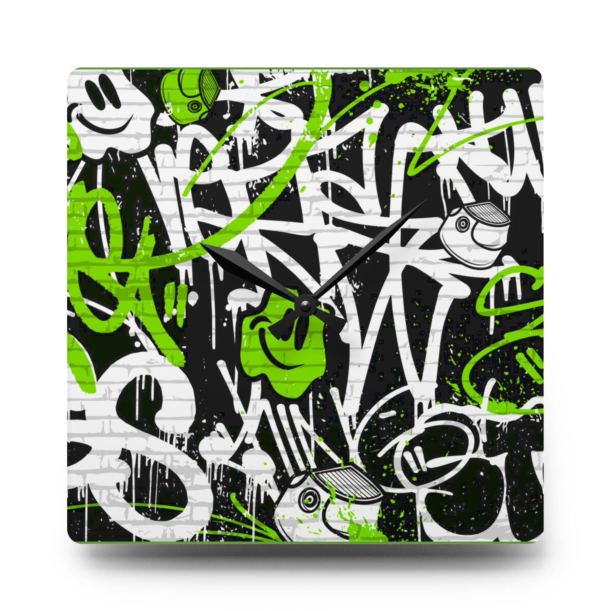 Graffiti Wall Clock