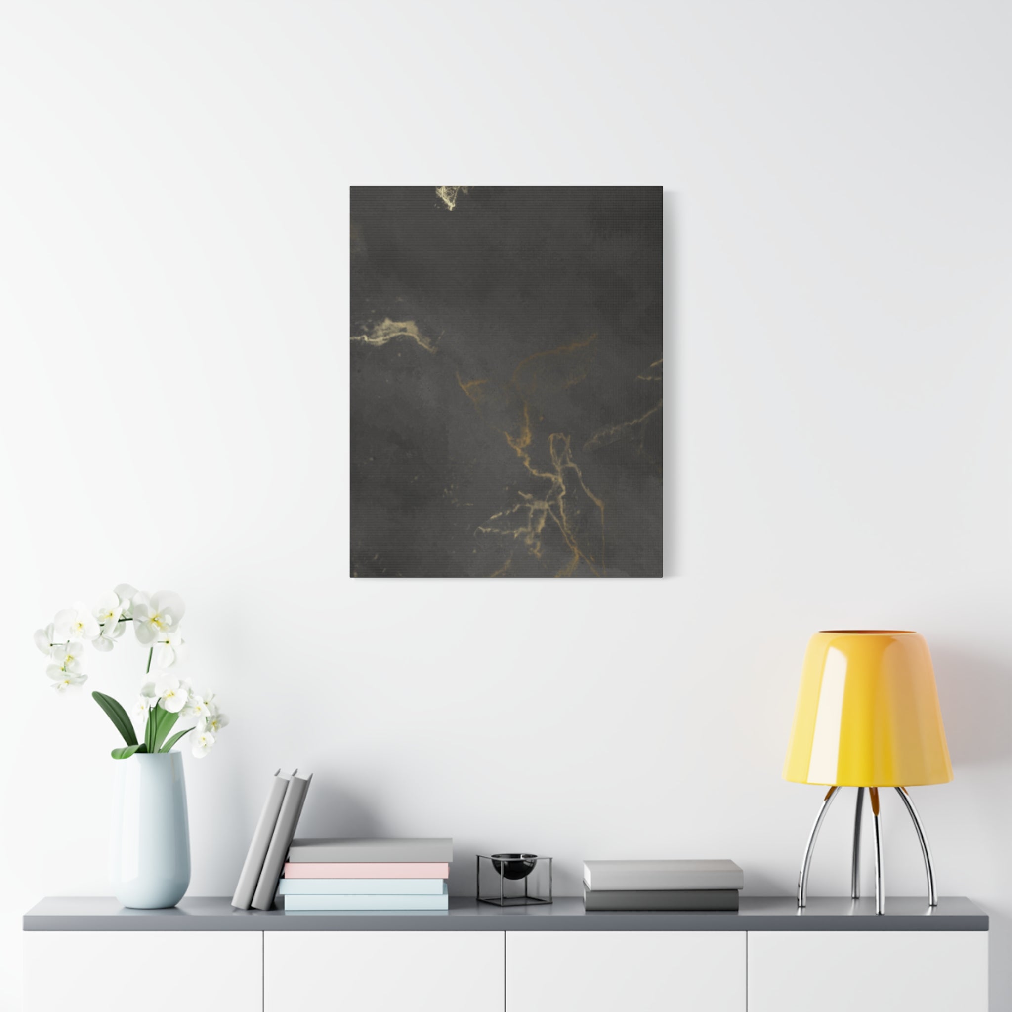 Modern Abstract Canvas Artwork - Stretched Matte Design 12"x 16"