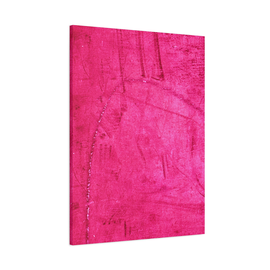 Vibrant Pink Stretched Canvas Art - 1.25" Matte Finish