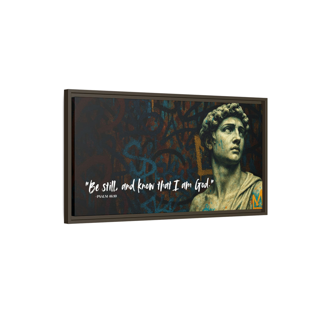 "Be Still and Know" – Psalm 46:10 Graffiti-Inspired Statue Wall Art
