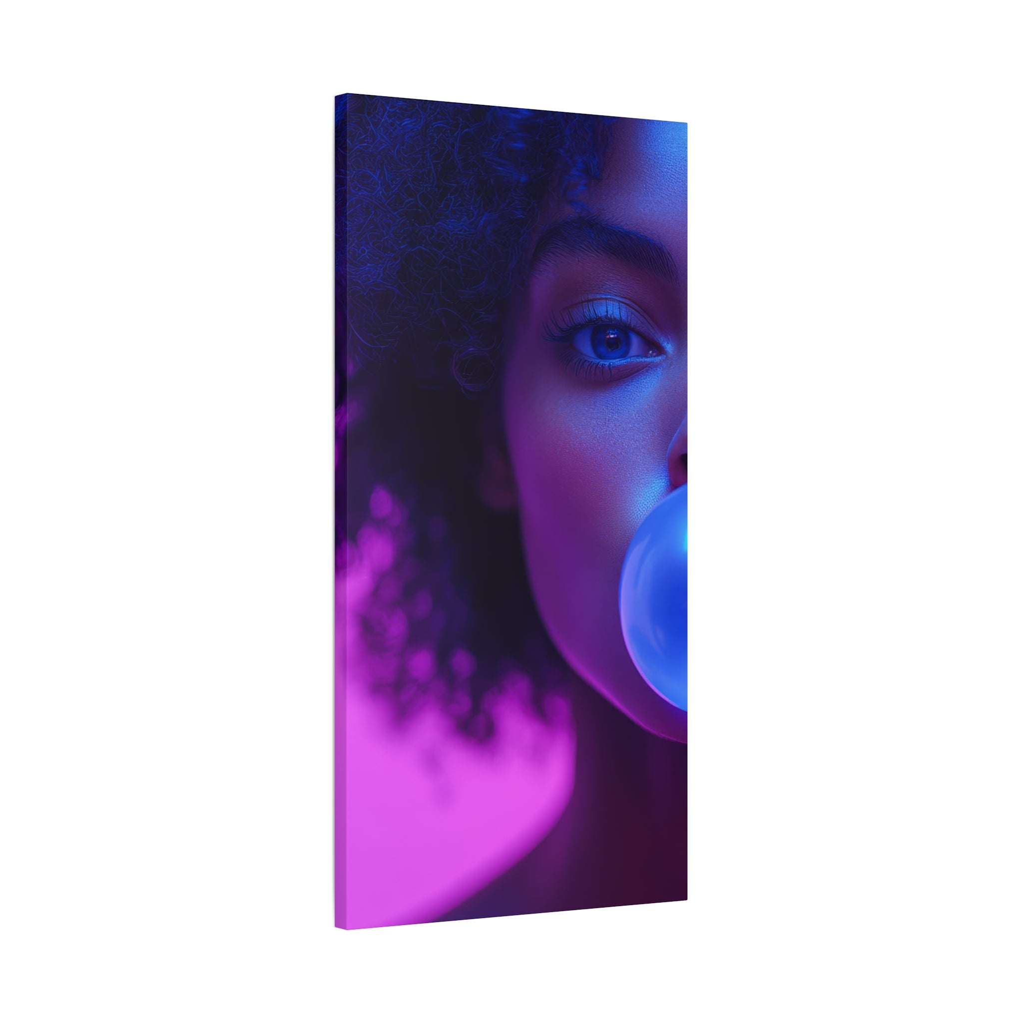 Colorful Bubblegum Canvas Art - Eye-Catching Stretched Wall Decor
