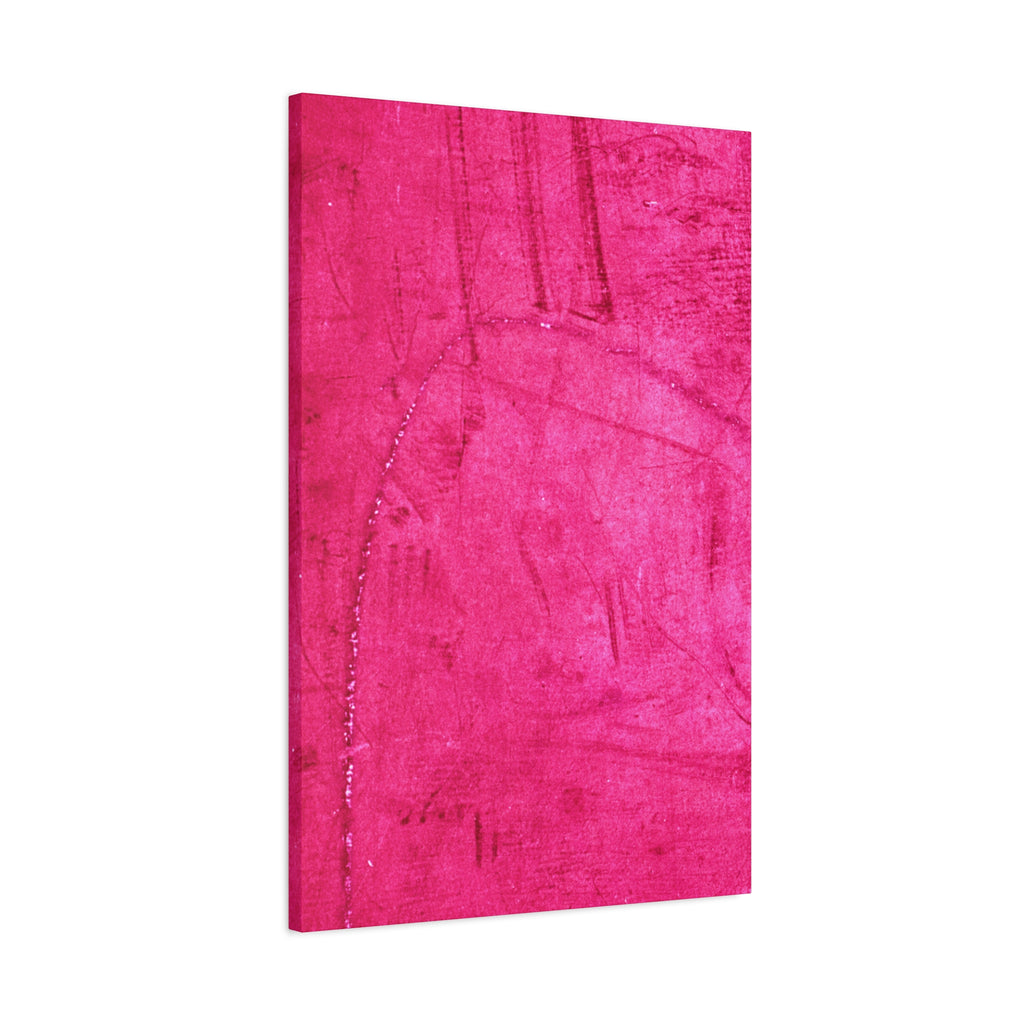 Vibrant Pink Stretched Canvas Art - 1.25" Matte Finish