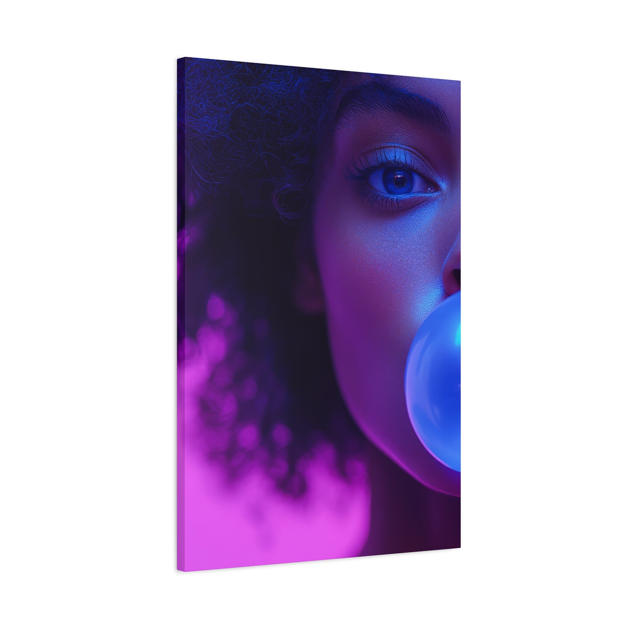 Colorful Bubblegum Canvas Art - Eye-Catching Stretched Wall Decor