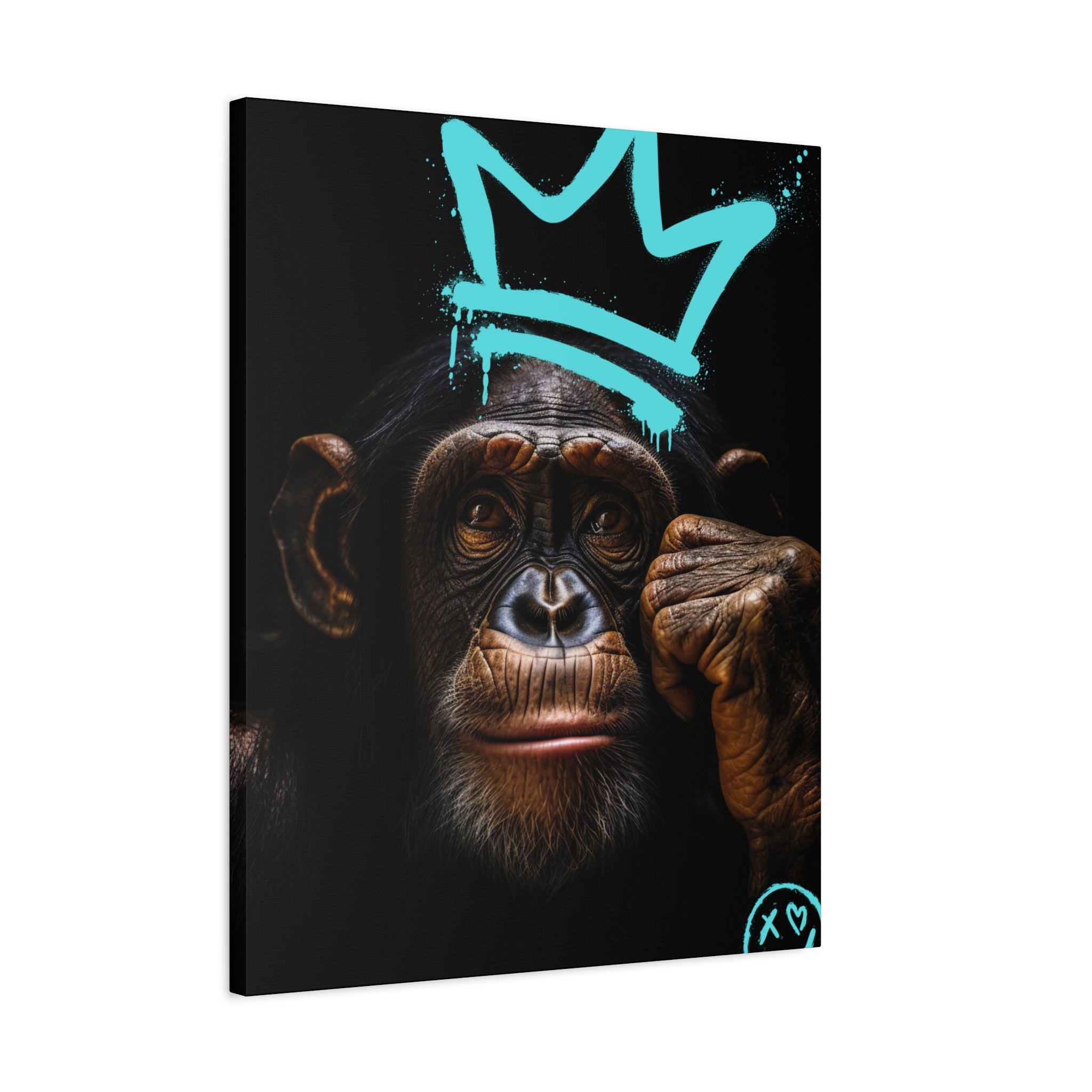 Artistic Monkey Wall Canvas - Crown Graphic Home Decor