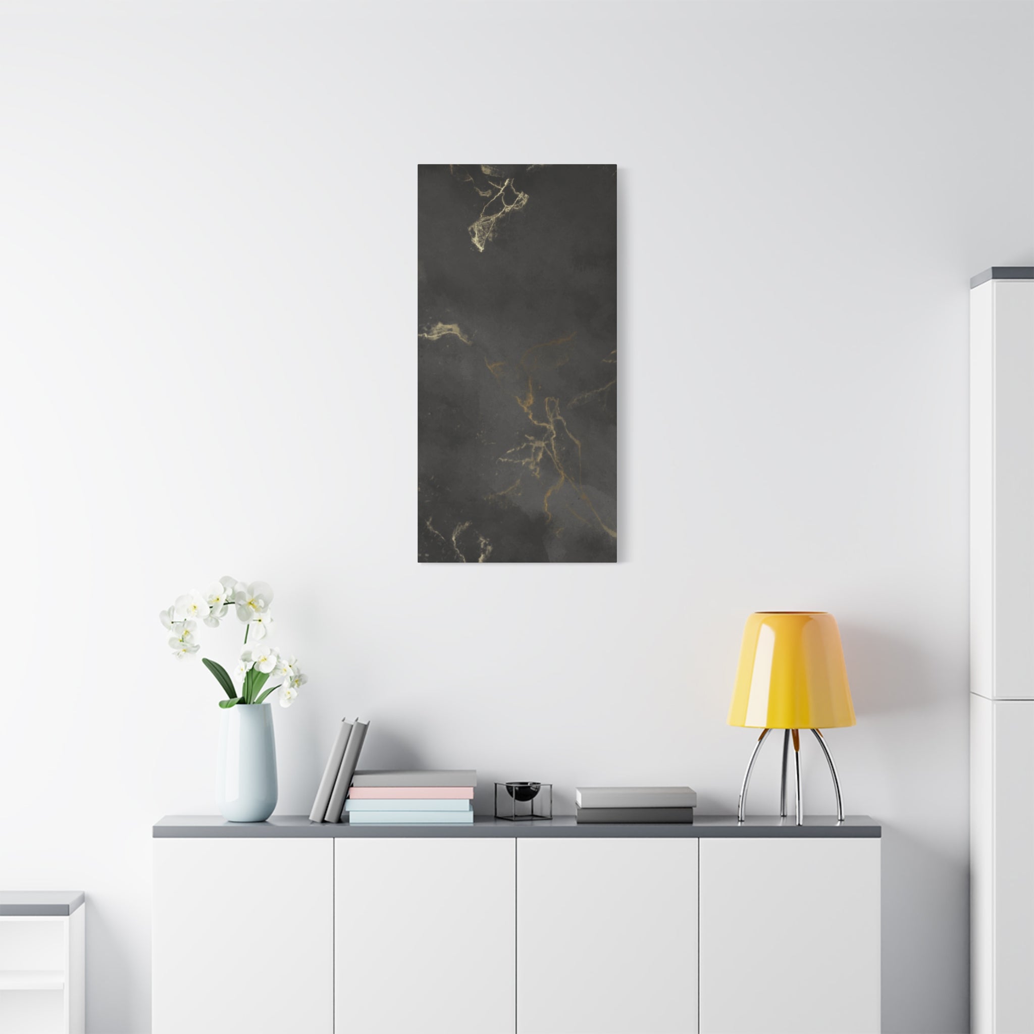Modern Abstract Canvas Artwork - Stretched Matte Design 12"x 16"