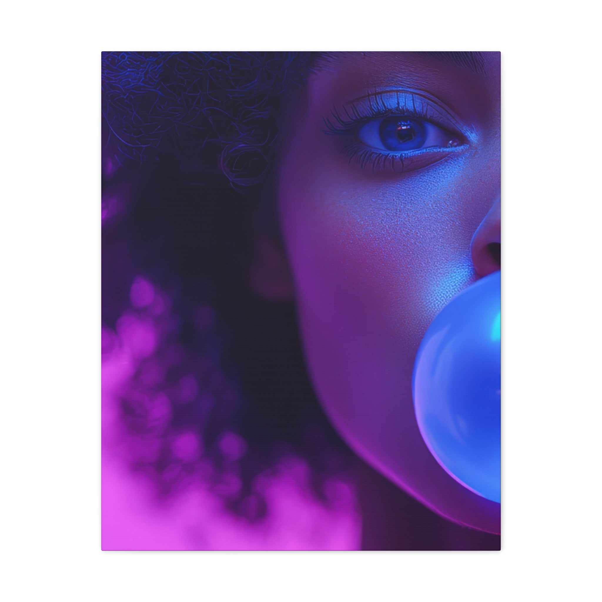 Colorful Bubblegum Canvas Art - Eye-Catching Stretched Wall Decor