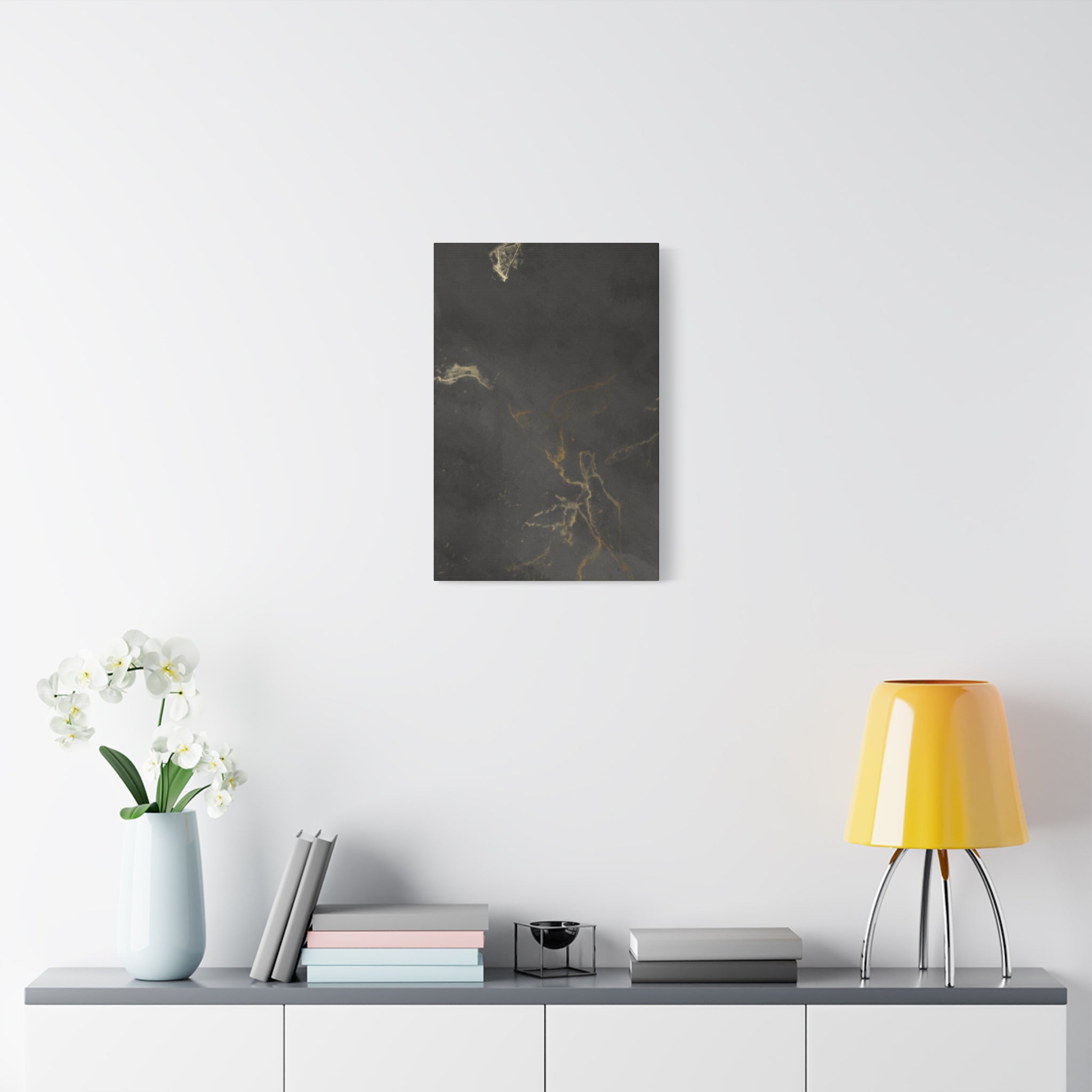 Modern Abstract Canvas Artwork - Stretched Matte Design 12"x 16"