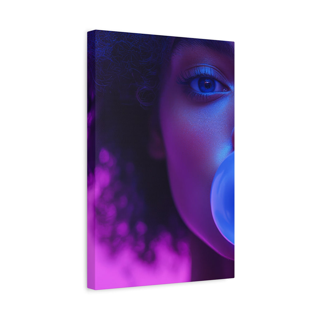 Colorful Bubblegum Canvas Art - Eye-Catching Stretched Wall Decor
