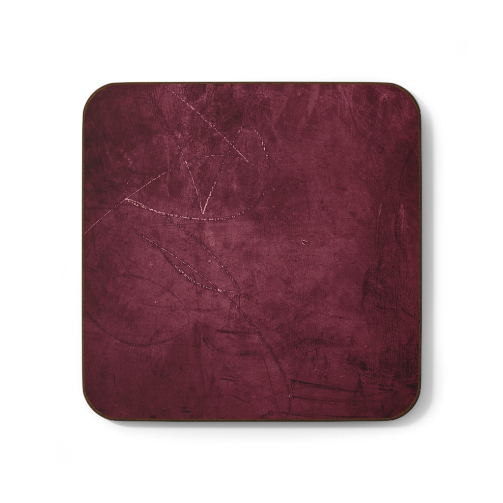 Cozy Home Hardboard Coaster Set, Rustic Bar Drink Protectors, Housewarming Gift, Eco-Friendly Beverage Coasters, Perfect for Parties