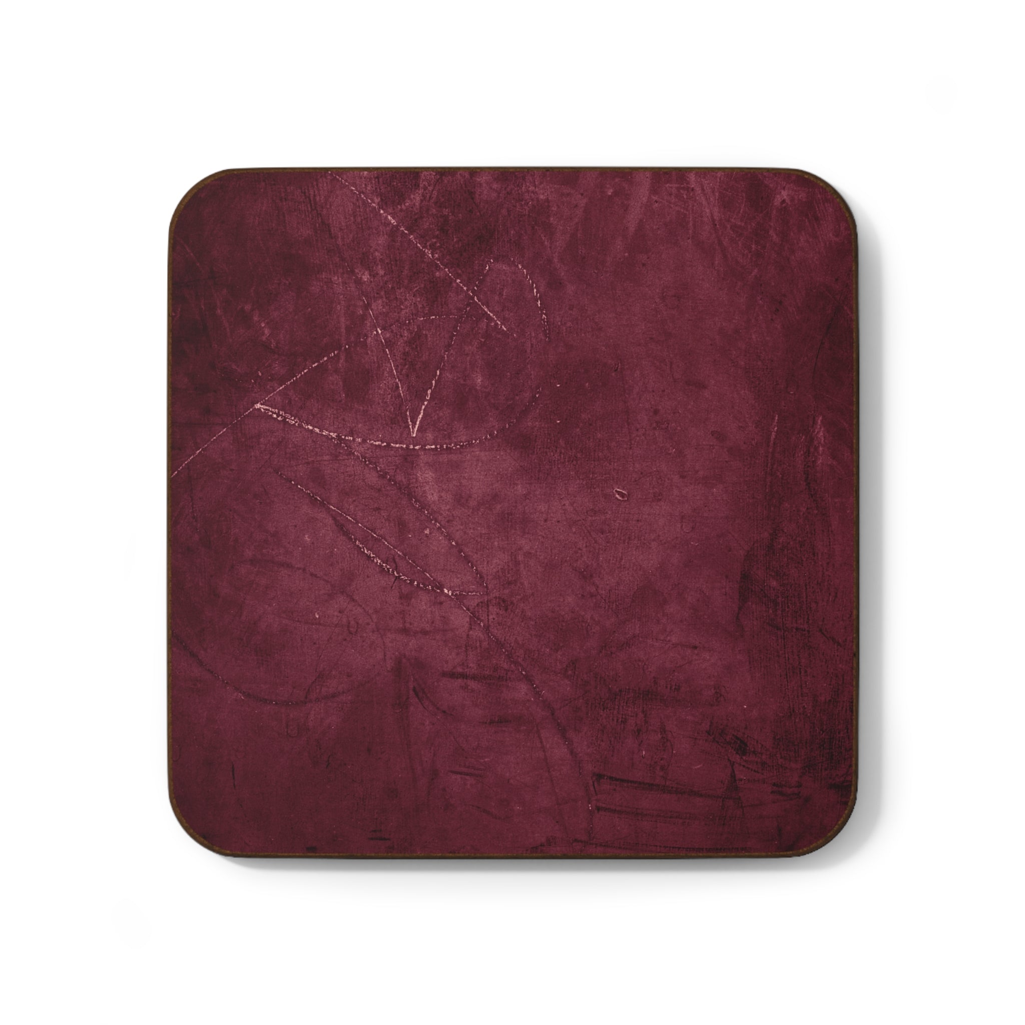 Cozy Home Hardboard Coaster Set, Rustic Bar Drink Protectors, Housewarming Gift, Eco-Friendly Beverage Coasters, Perfect for Parties
