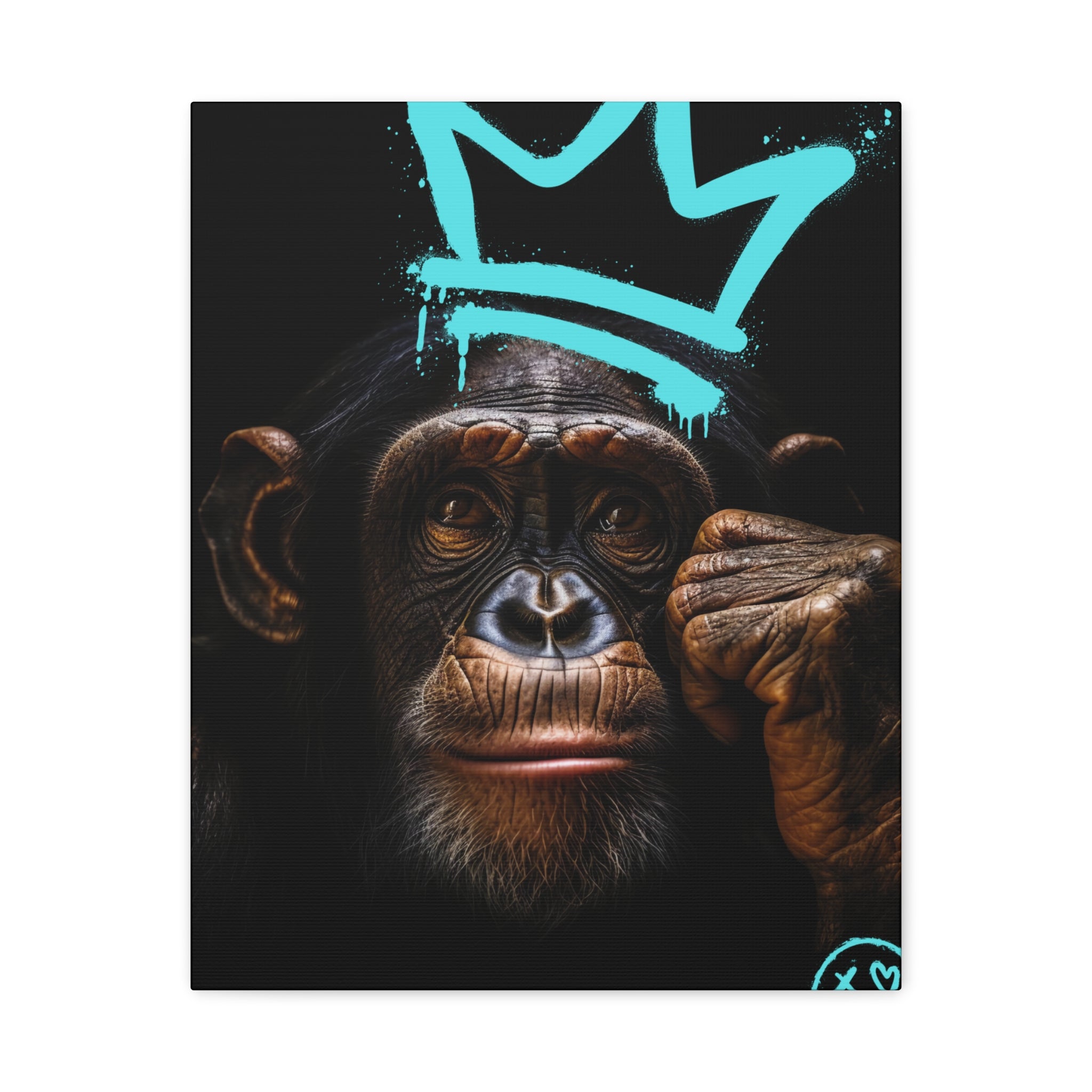 Artistic Monkey Wall Canvas - Crown Graphic Home Decor