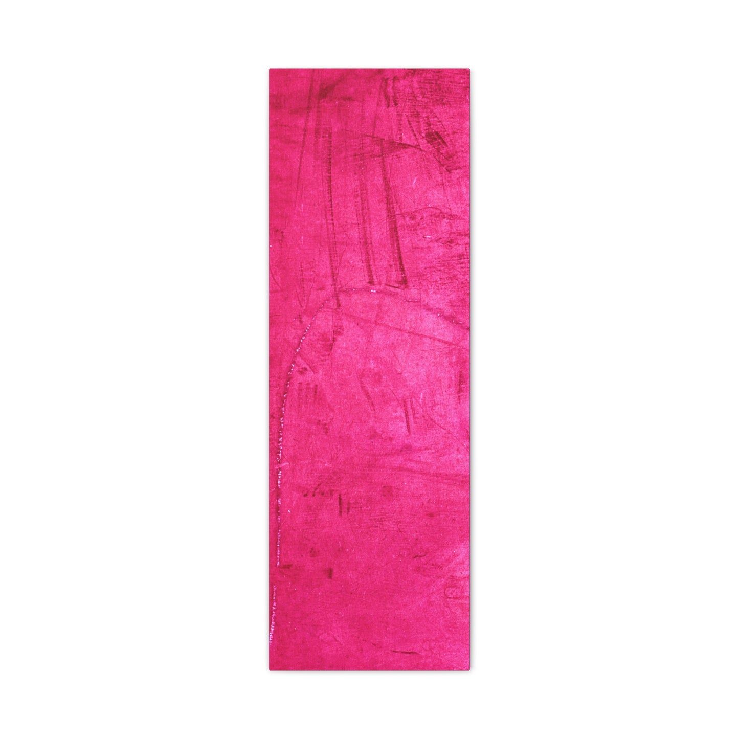 Vibrant Pink Stretched Canvas Art - 1.25" Matte Finish