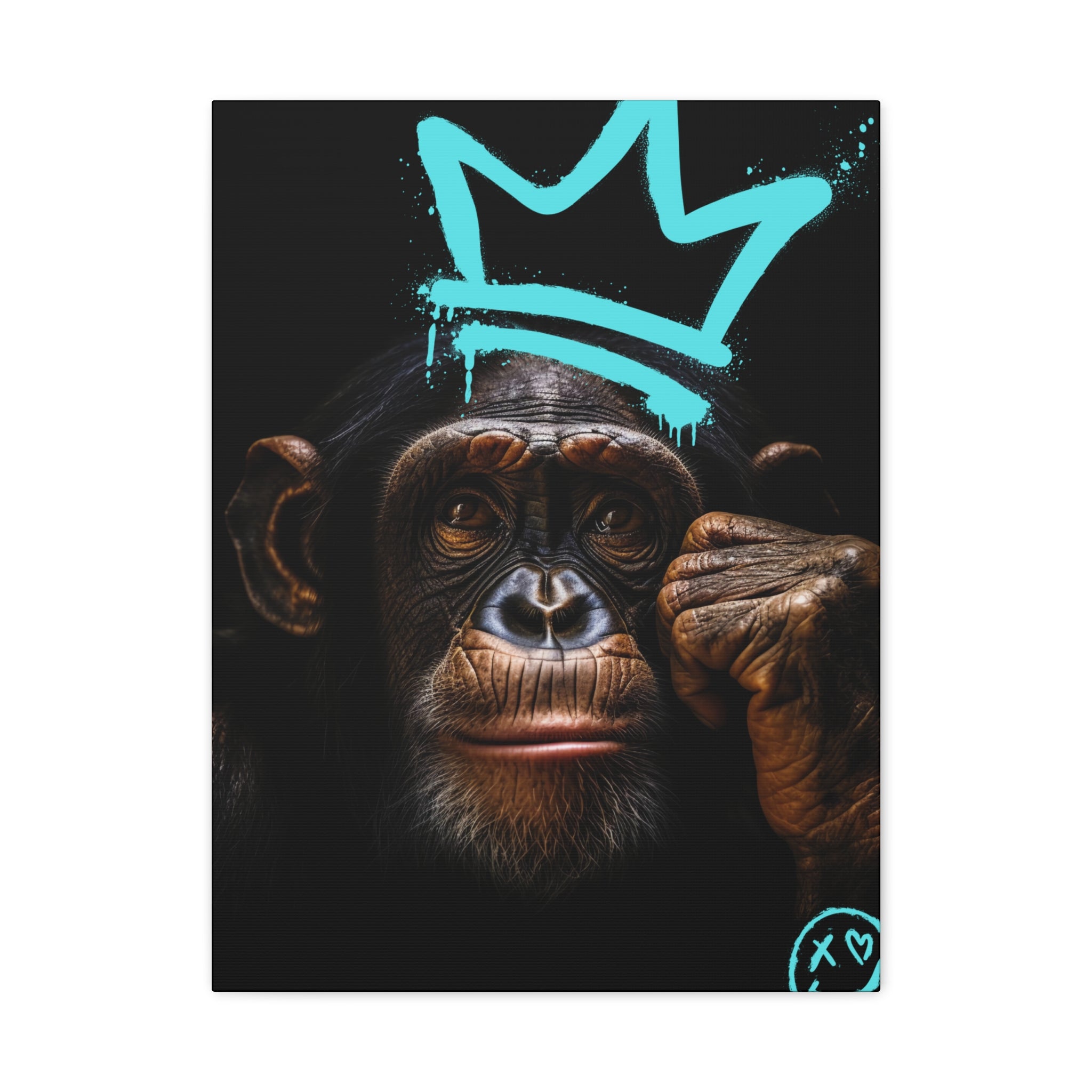 Artistic Monkey Wall Canvas - Crown Graphic Home Decor