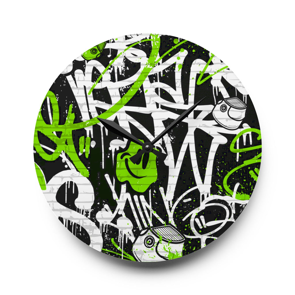 Graffiti Wall Clock
