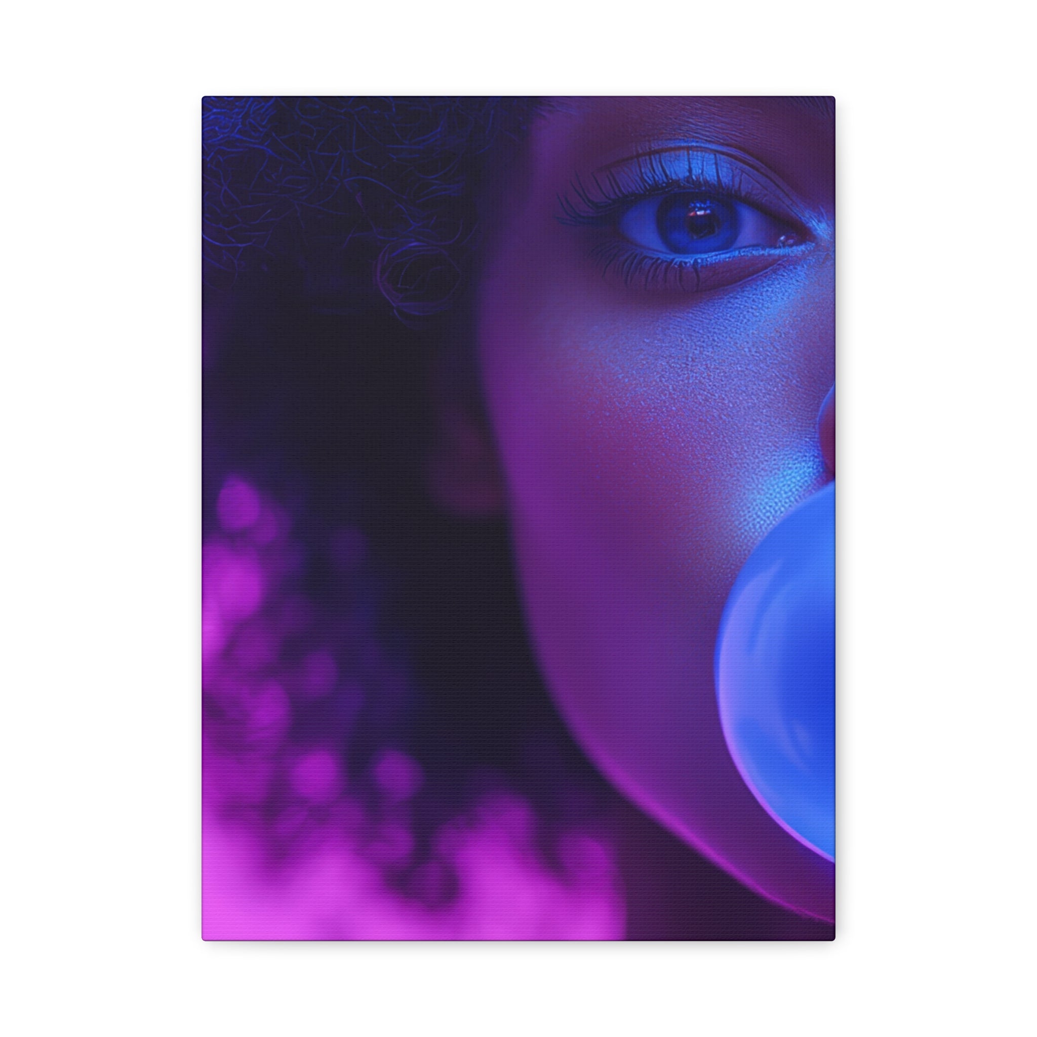 Colorful Bubblegum Canvas Art - Eye-Catching Stretched Wall Decor