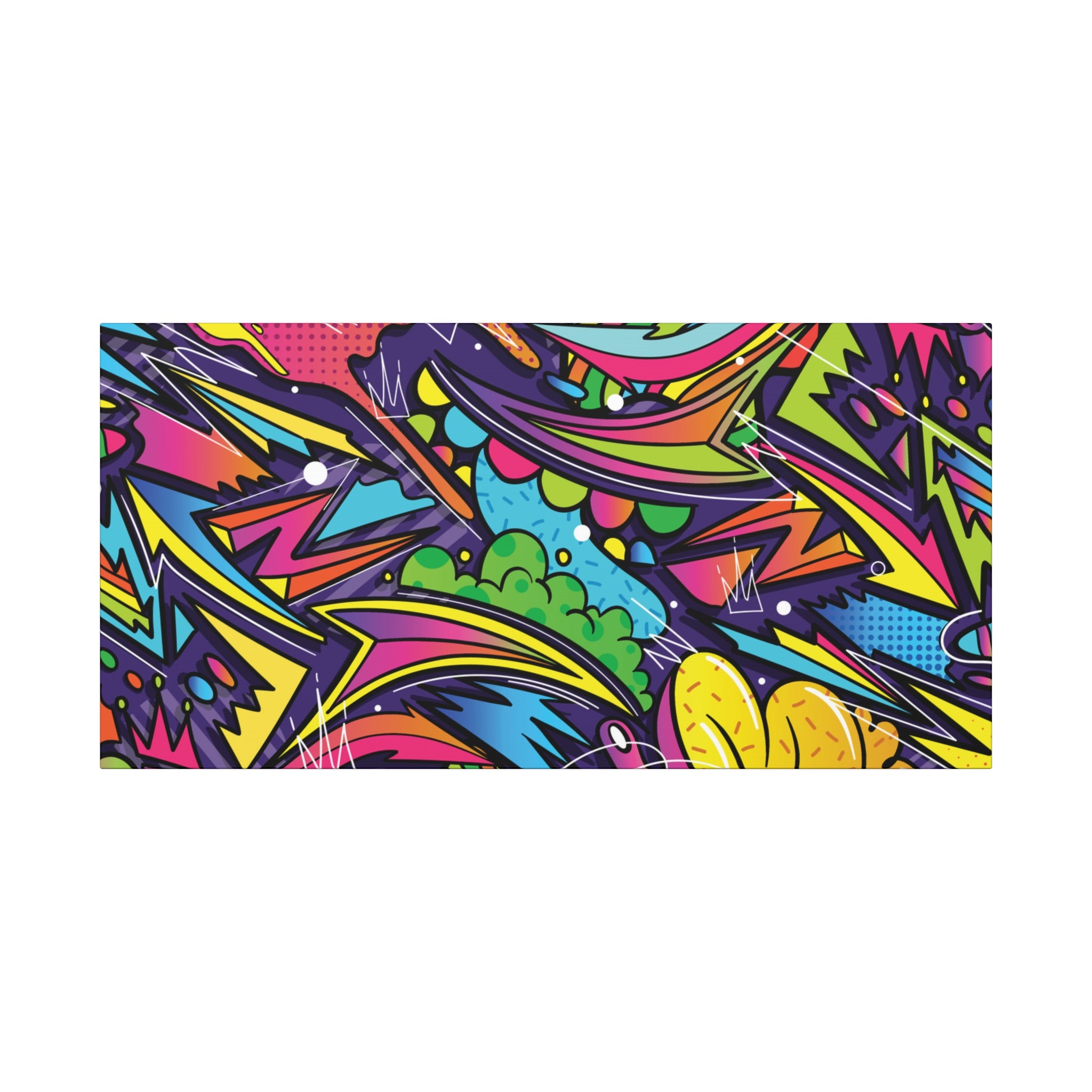 Graffiti Doodle Art Wall Print – Vibrant Urban Pop Abstract Canvas for Creative and Youthful Spaces