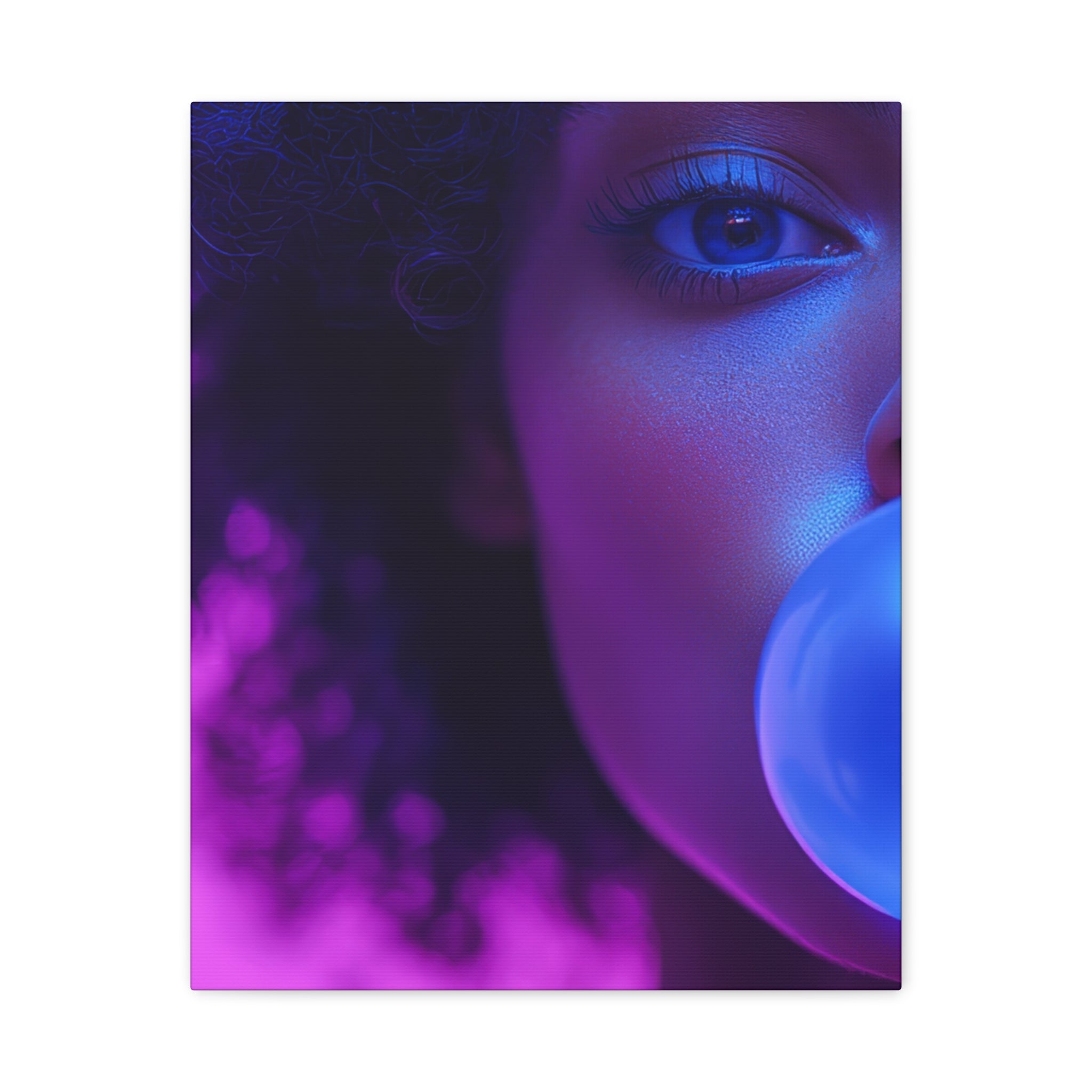 Colorful Bubblegum Canvas Art - Eye-Catching Stretched Wall Decor