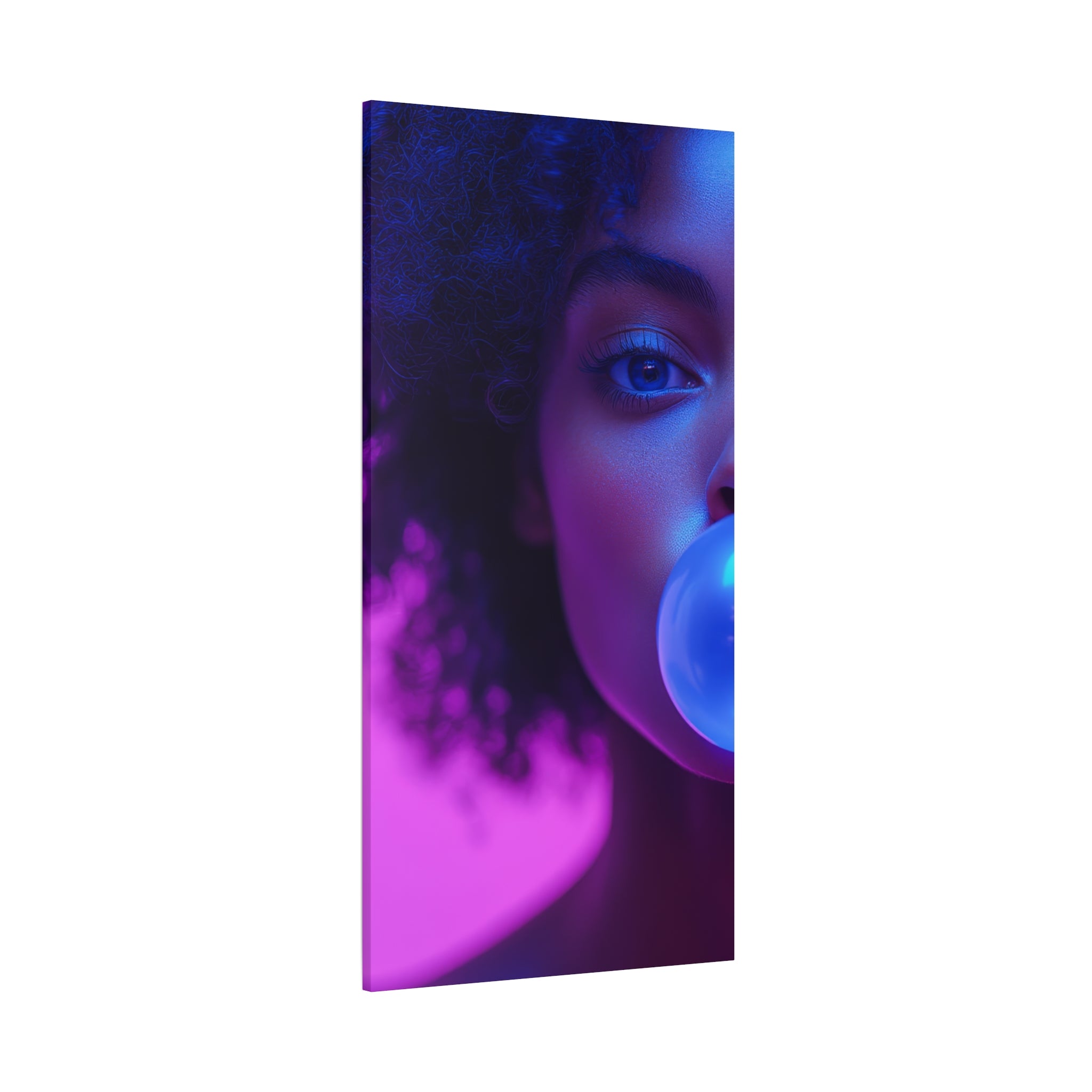 Colorful Bubblegum Canvas Art - Eye-Catching Stretched Wall Decor