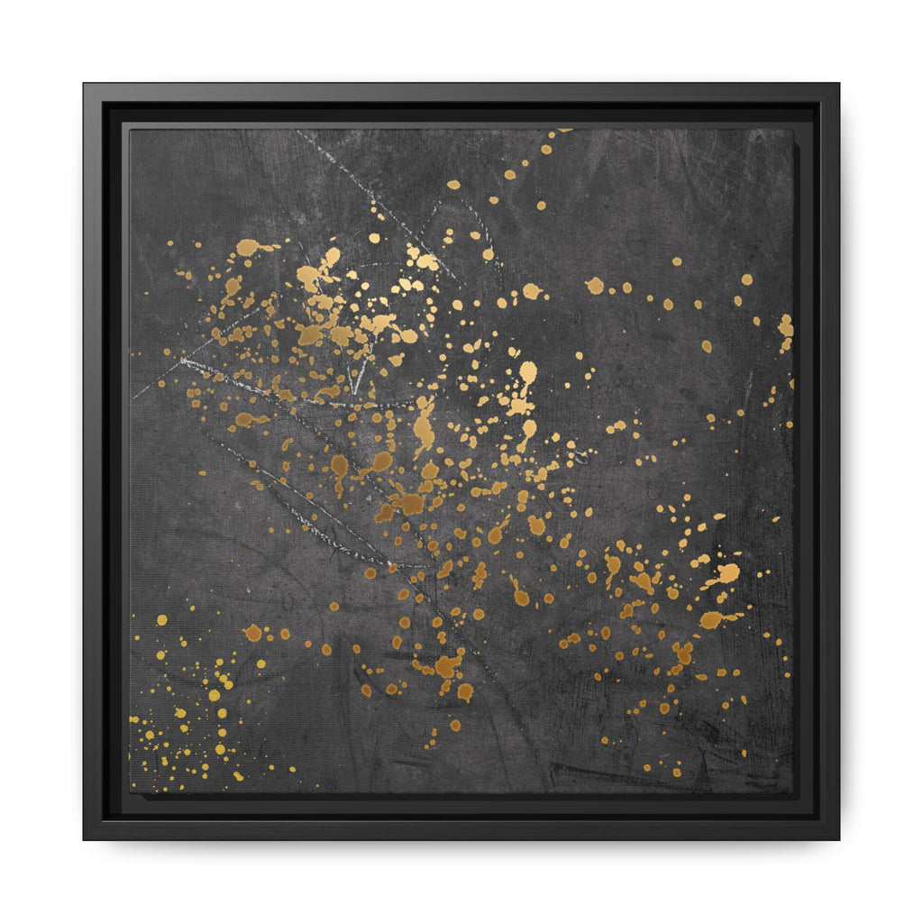 Elegant Gold Splash Canvas Art | Modern Home Decor, Wall Art, Framed Artwork, Living Room Accent, Gift Idea