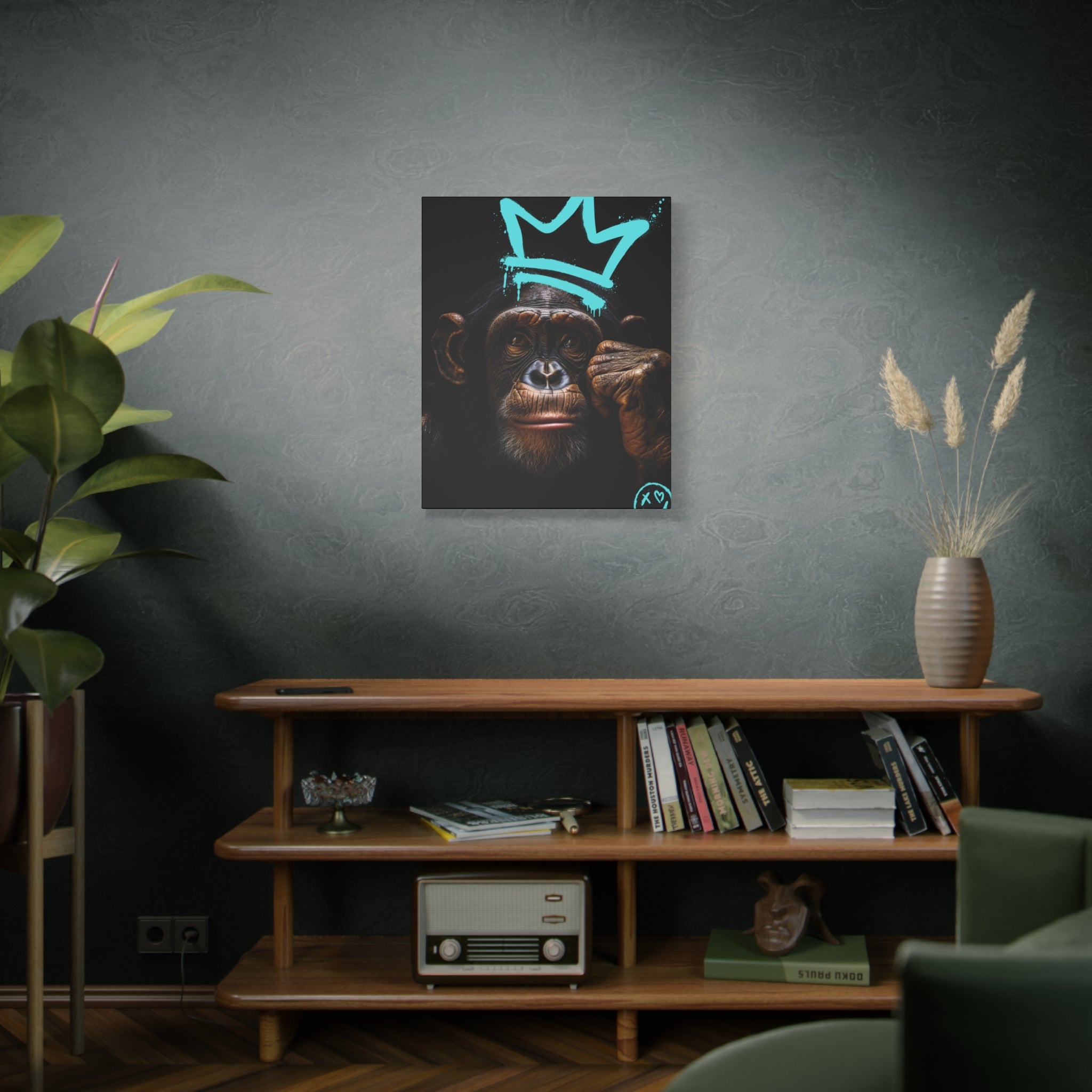 Artistic Monkey Wall Canvas - Crown Graphic Home Decor