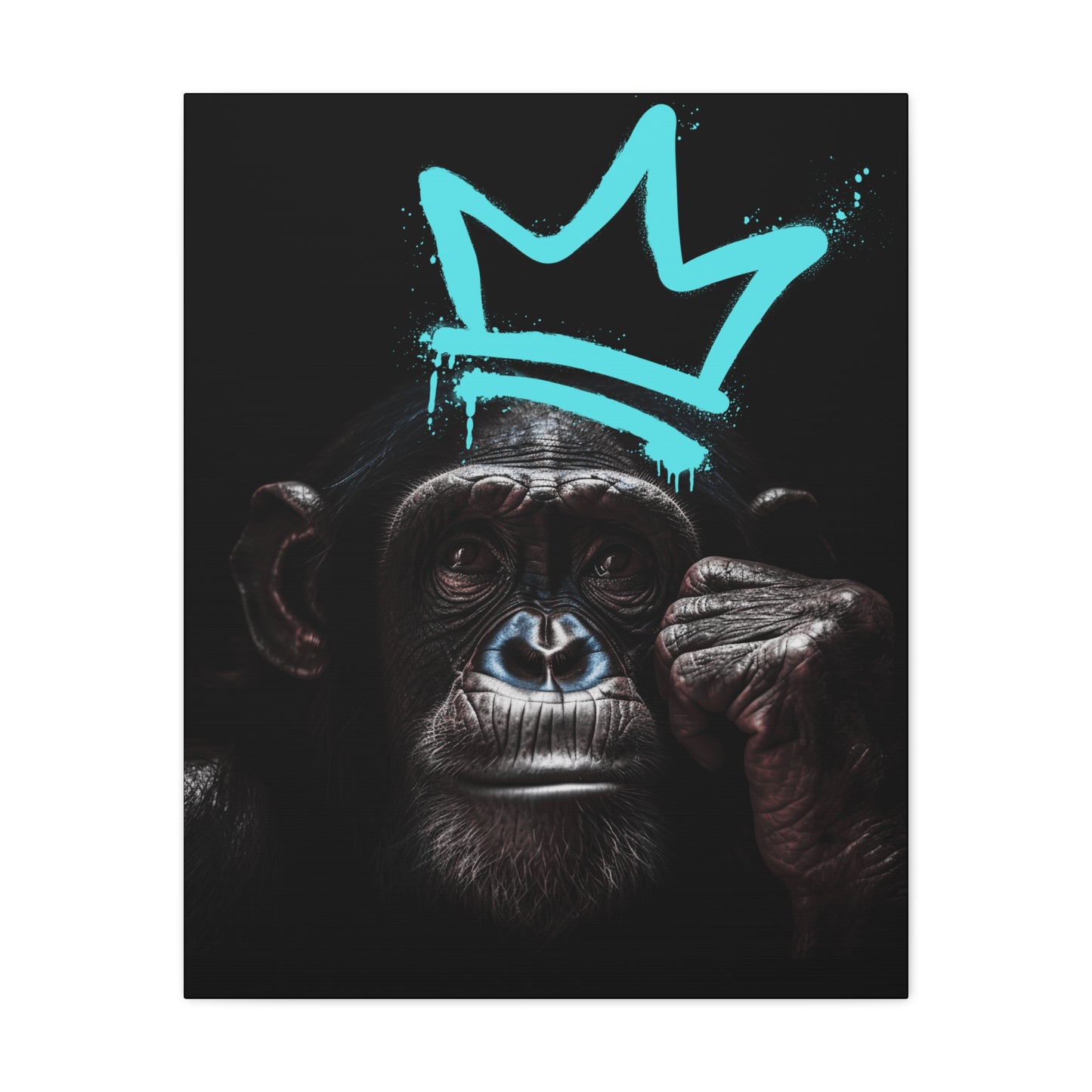 Artistic Monkey Wall Canvas - Crown Graphic Home Decor