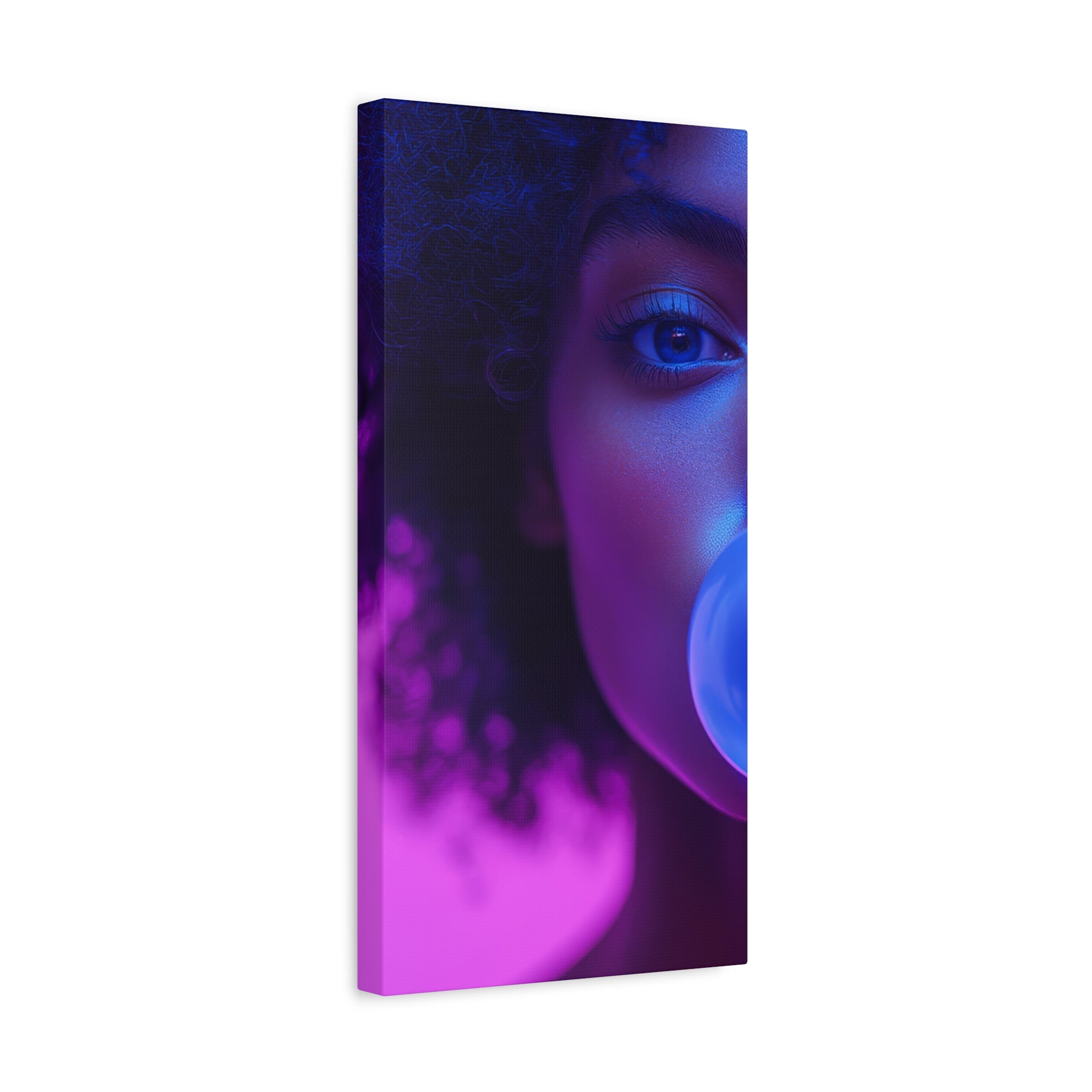 Colorful Bubblegum Canvas Art - Eye-Catching Stretched Wall Decor