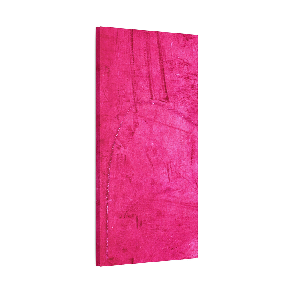 Vibrant Pink Stretched Canvas Art - 1.25" Matte Finish