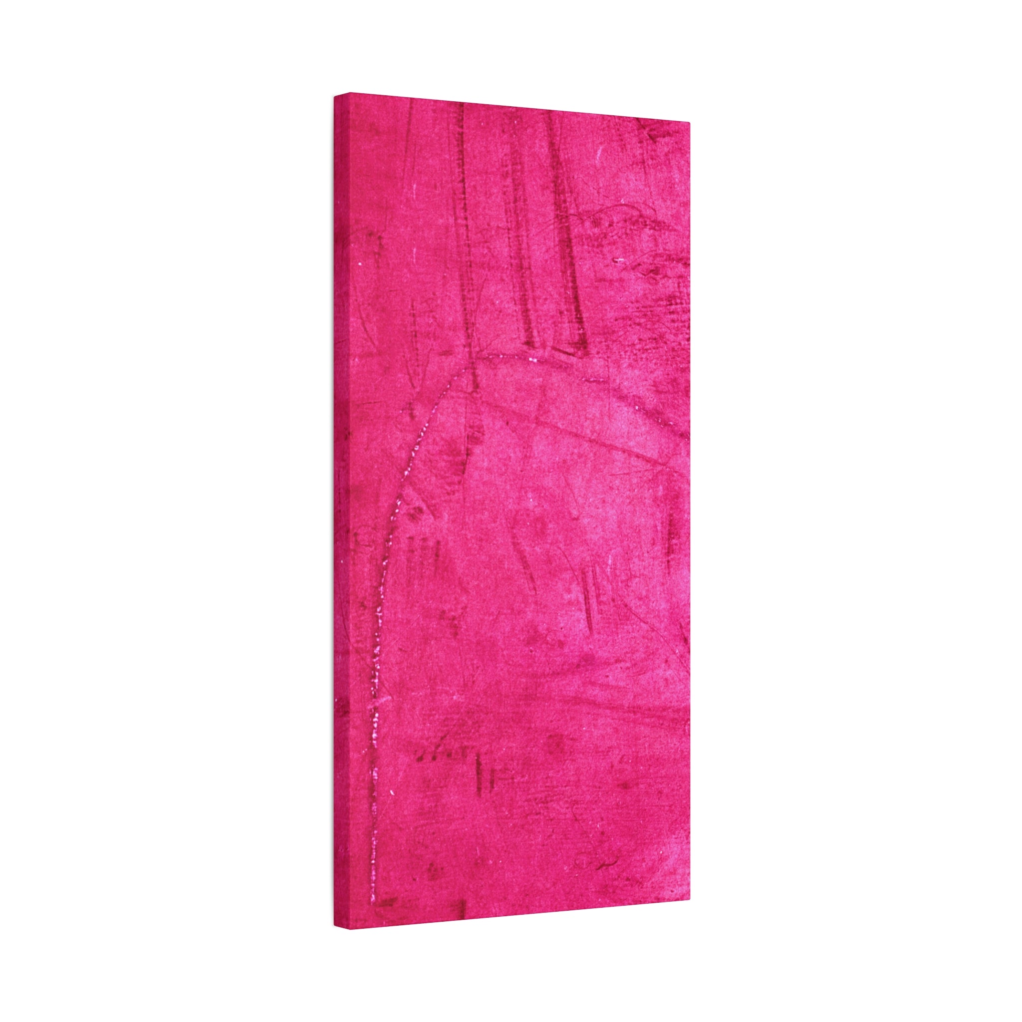 Vibrant Pink Stretched Canvas Art - 1.25" Matte Finish