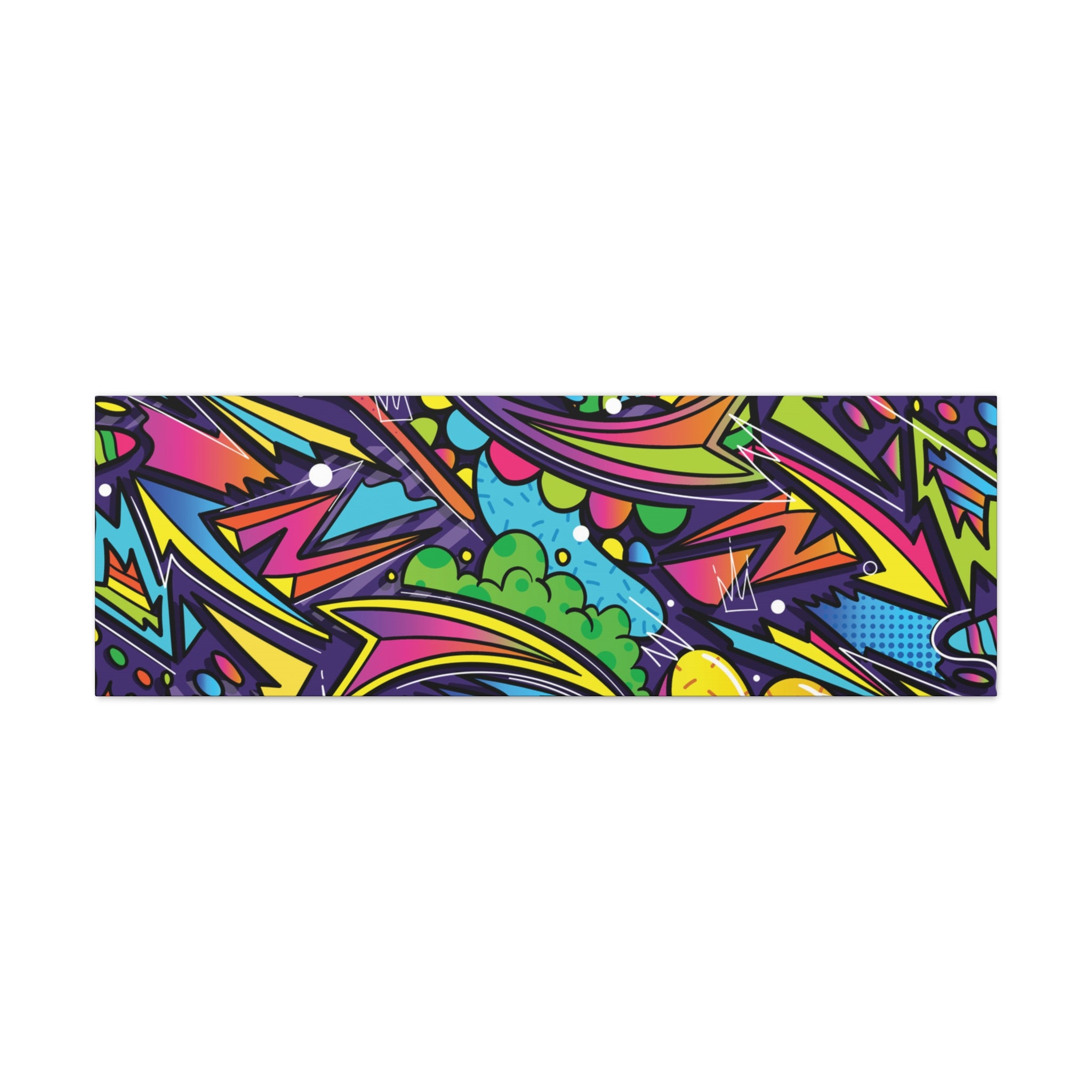 Graffiti Doodle Art Wall Print – Vibrant Urban Pop Abstract Canvas for Creative and Youthful Spaces