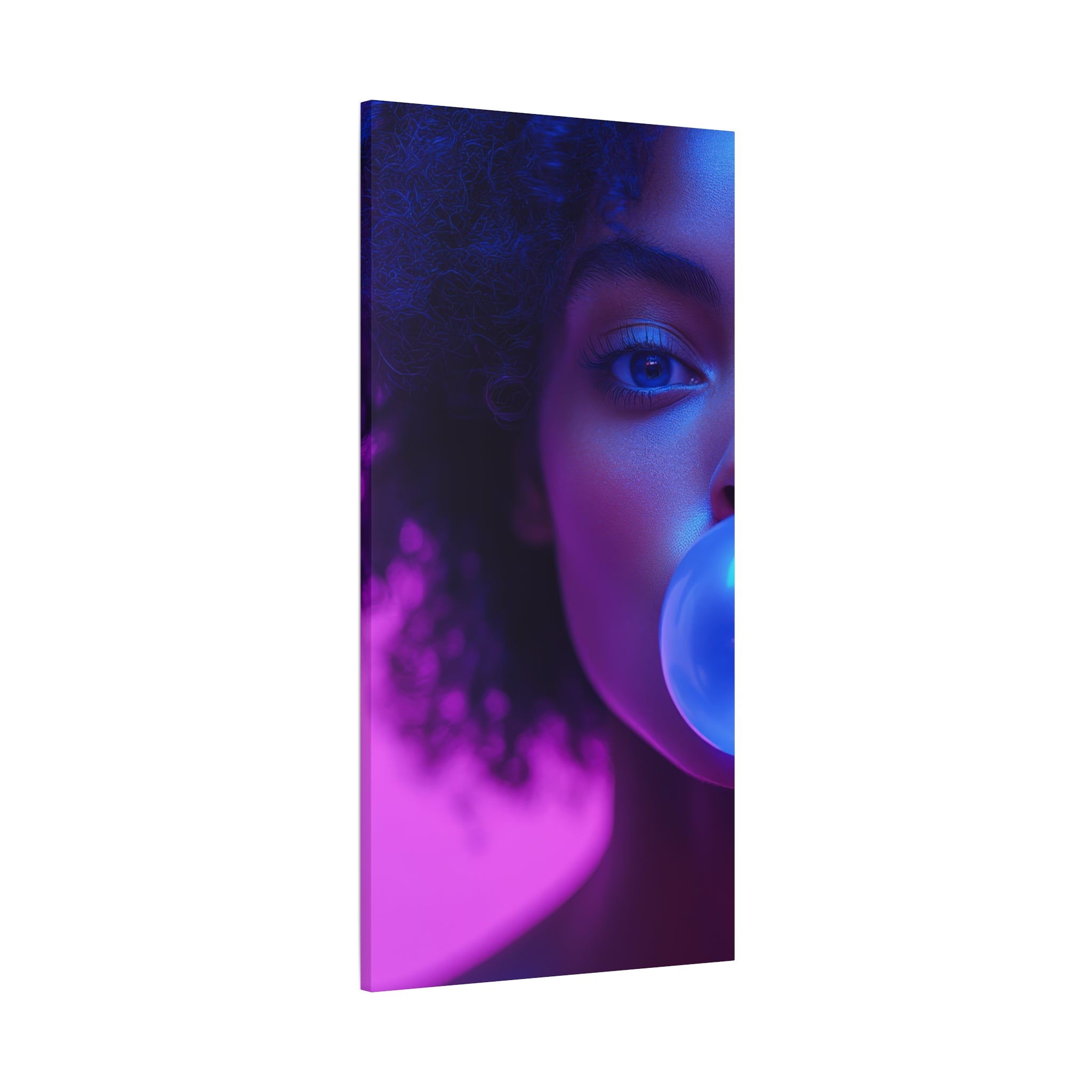 Colorful Bubblegum Canvas Art - Eye-Catching Stretched Wall Decor