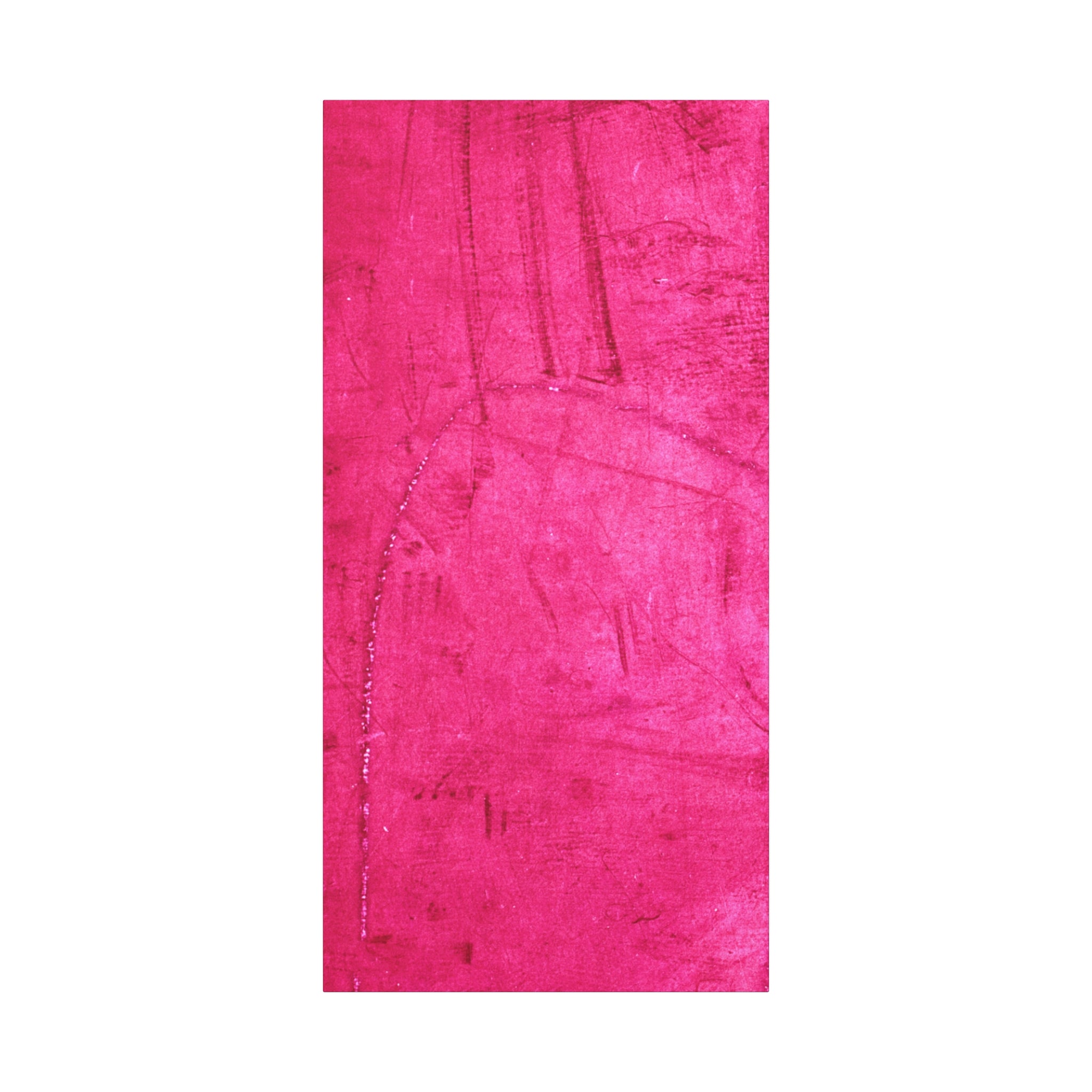 Vibrant Pink Stretched Canvas Art - 1.25" Matte Finish