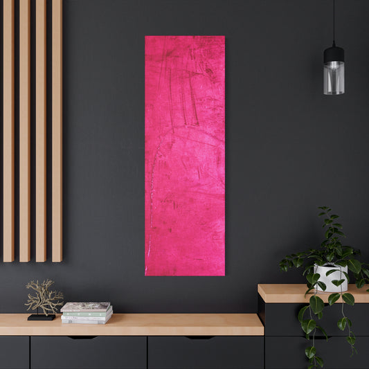 Vibrant Pink Stretched Canvas Art - 1.25" Matte Finish