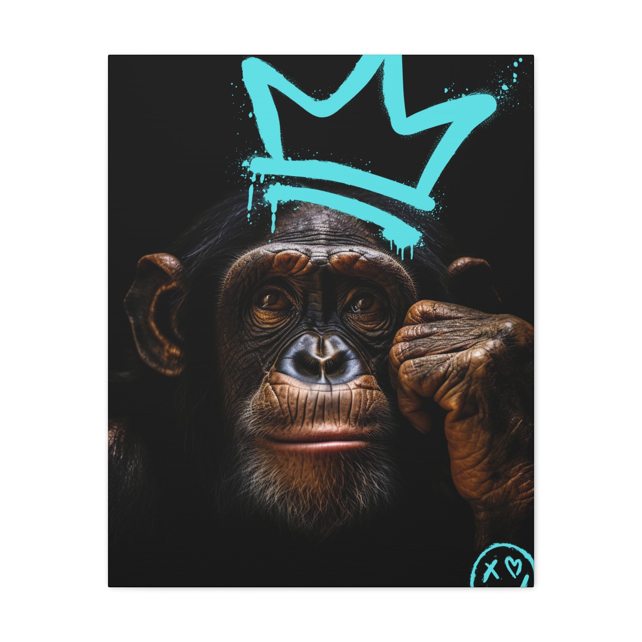 Artistic Monkey Wall Canvas - Crown Graphic Home Decor