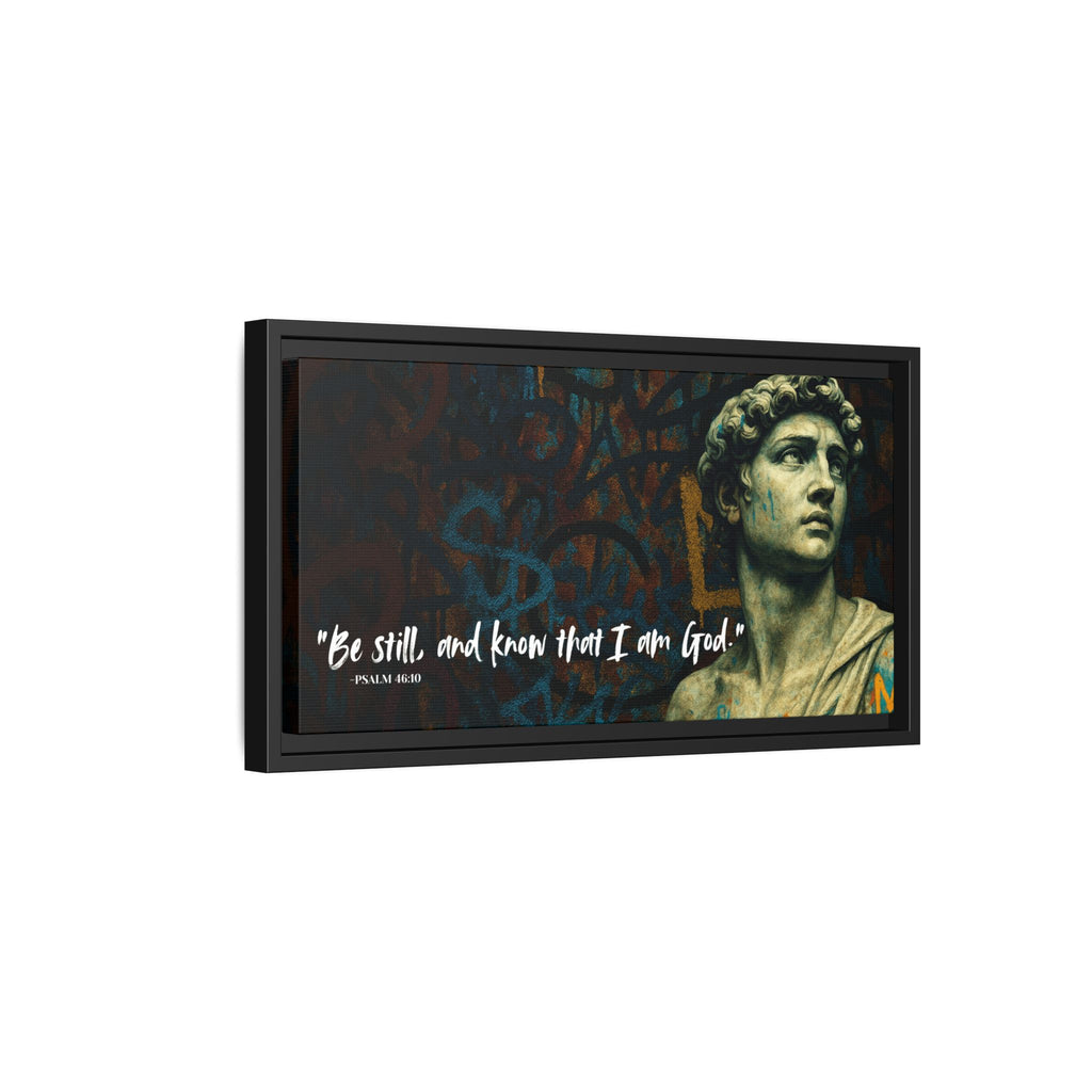 "Be Still and Know" – Psalm 46:10 Graffiti-Inspired Statue Wall Art